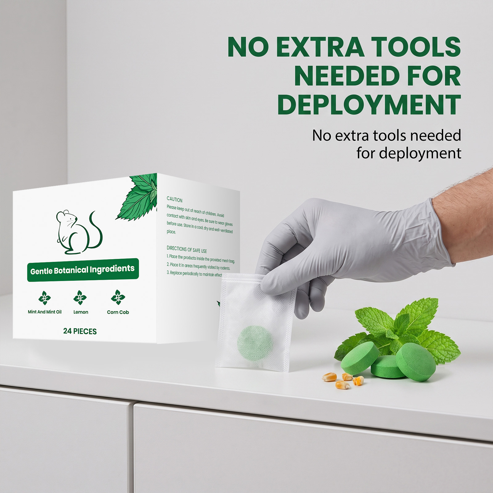 Rat Repellent Pills Daily Household Indoor Outdoor Rodent Repelling Odor Repelling Interference Anti Bite Fresh Protection Pills
