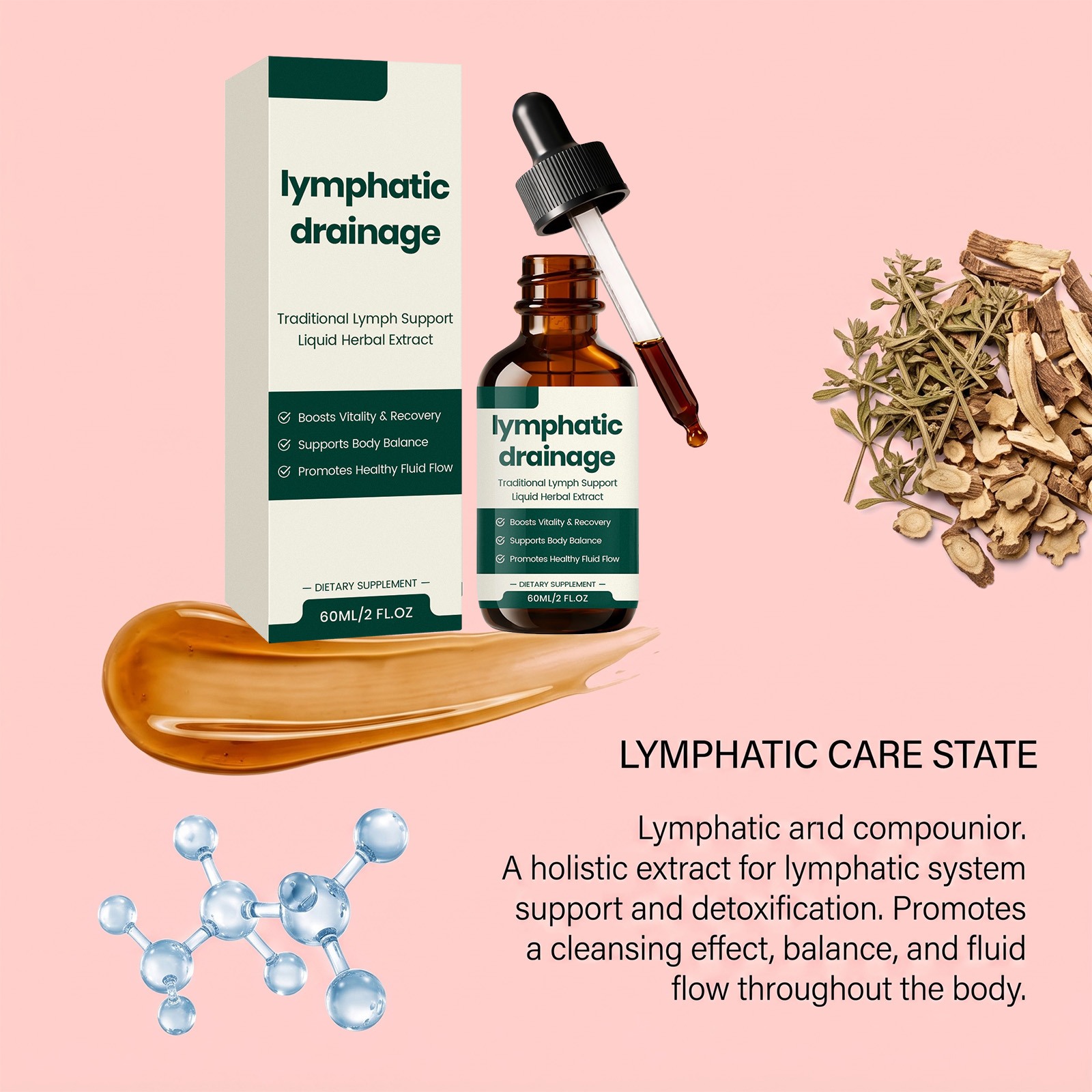 Soothing Nutrition Drops Herbal Formula Gentle Care Body Daily Dietary Supplement For General Physical Well‑being