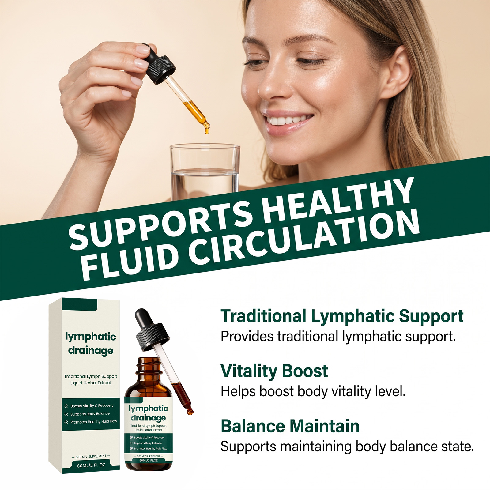 Soothing Nutrition Drops Herbal Formula Gentle Care Body Daily Dietary Supplement For General Physical Well‑being