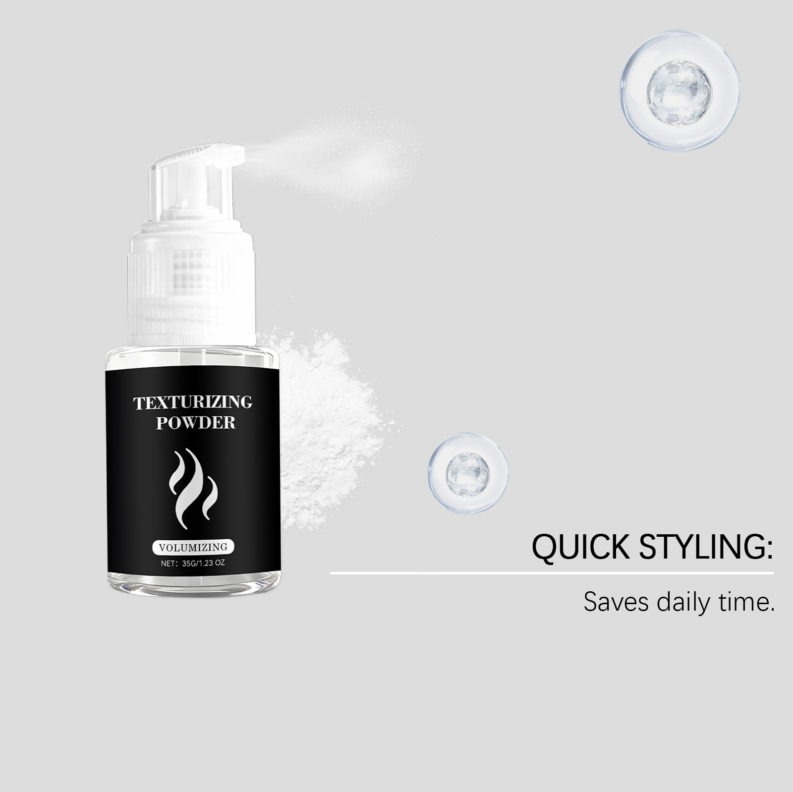 Fluffy Dry Hair Spray Air Volumizing Refreshing Light Silky Hair Natural High Cranial Top Daily Convenient Care