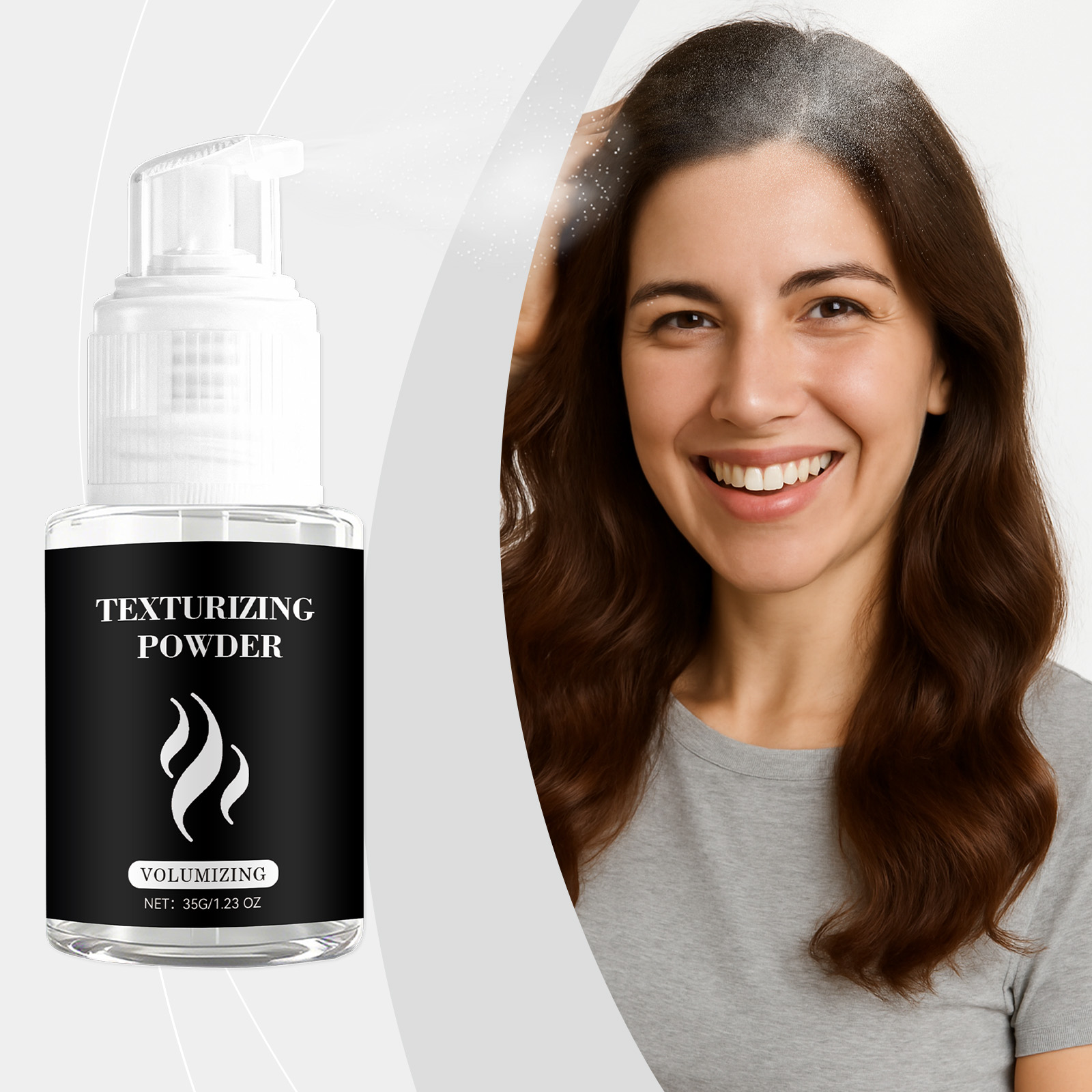 Fluffy Dry Hair Spray Air Volumizing Refreshing Light Silky Hair Natural High Cranial Top Daily Convenient Care