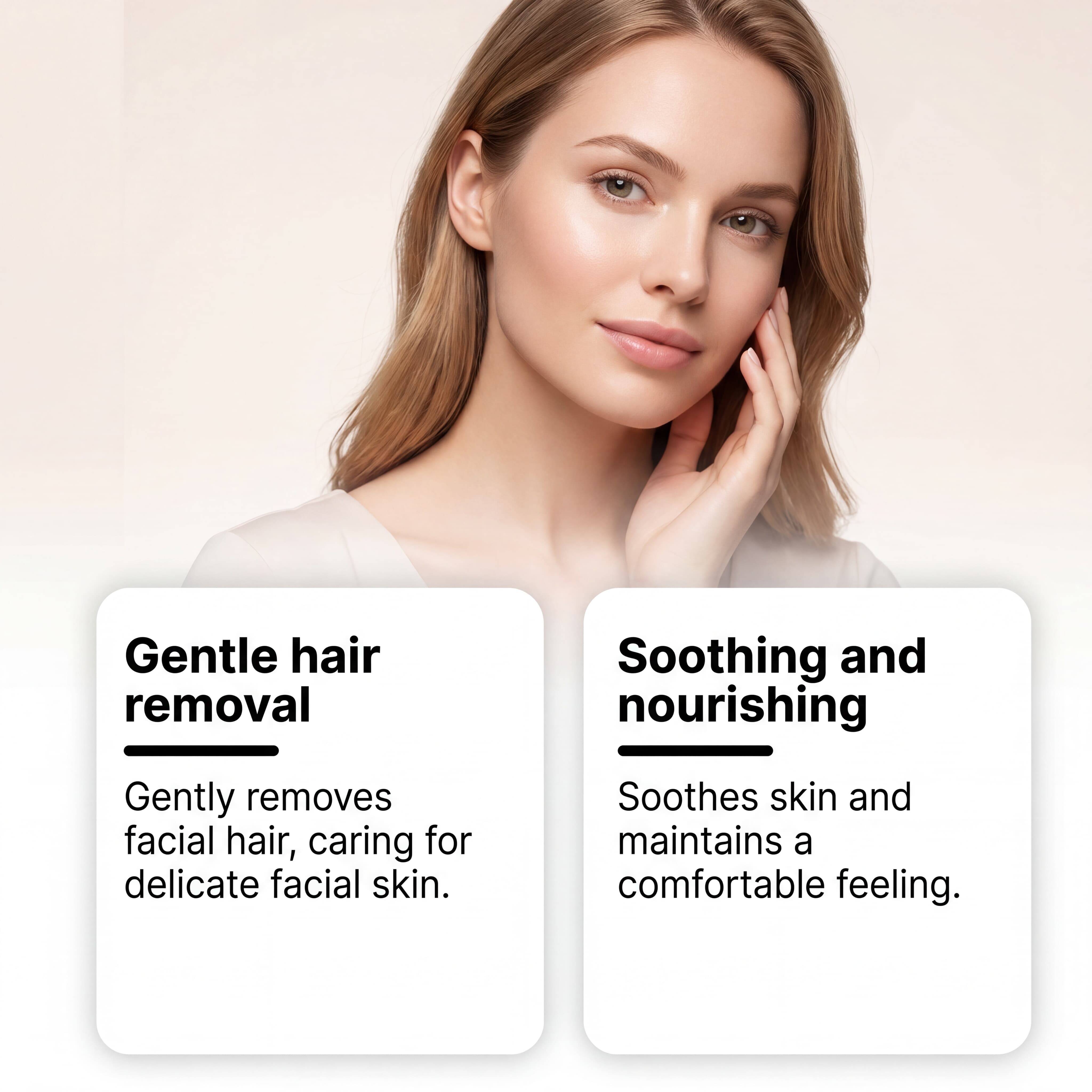Facial Mild Depilatory Cream Gentle Formula Cleans Facial Downy Hair Leave Skin Delicate Smooth Refreshing