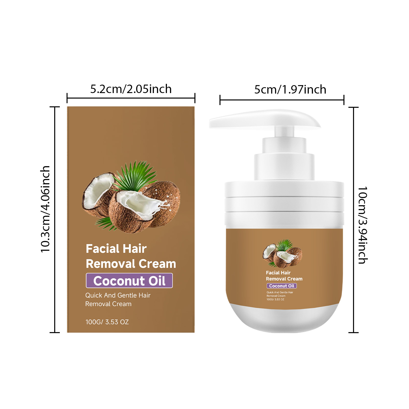 Facial Mild Depilatory Cream Gentle Formula Cleans Facial Downy Hair Leave Skin Delicate Smooth Refreshing