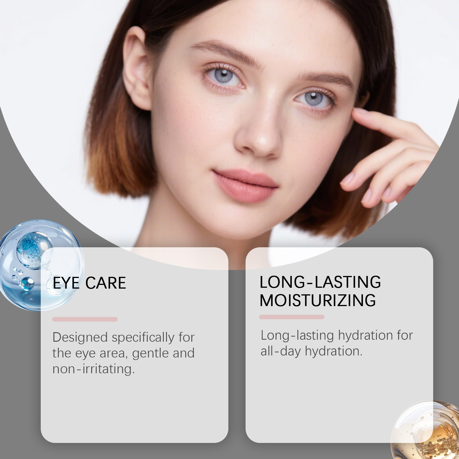 Sparkling Gel Eye Mask Moisturize Nourish Eye Skin Brighten Soften Eye Area Fine Care Mask