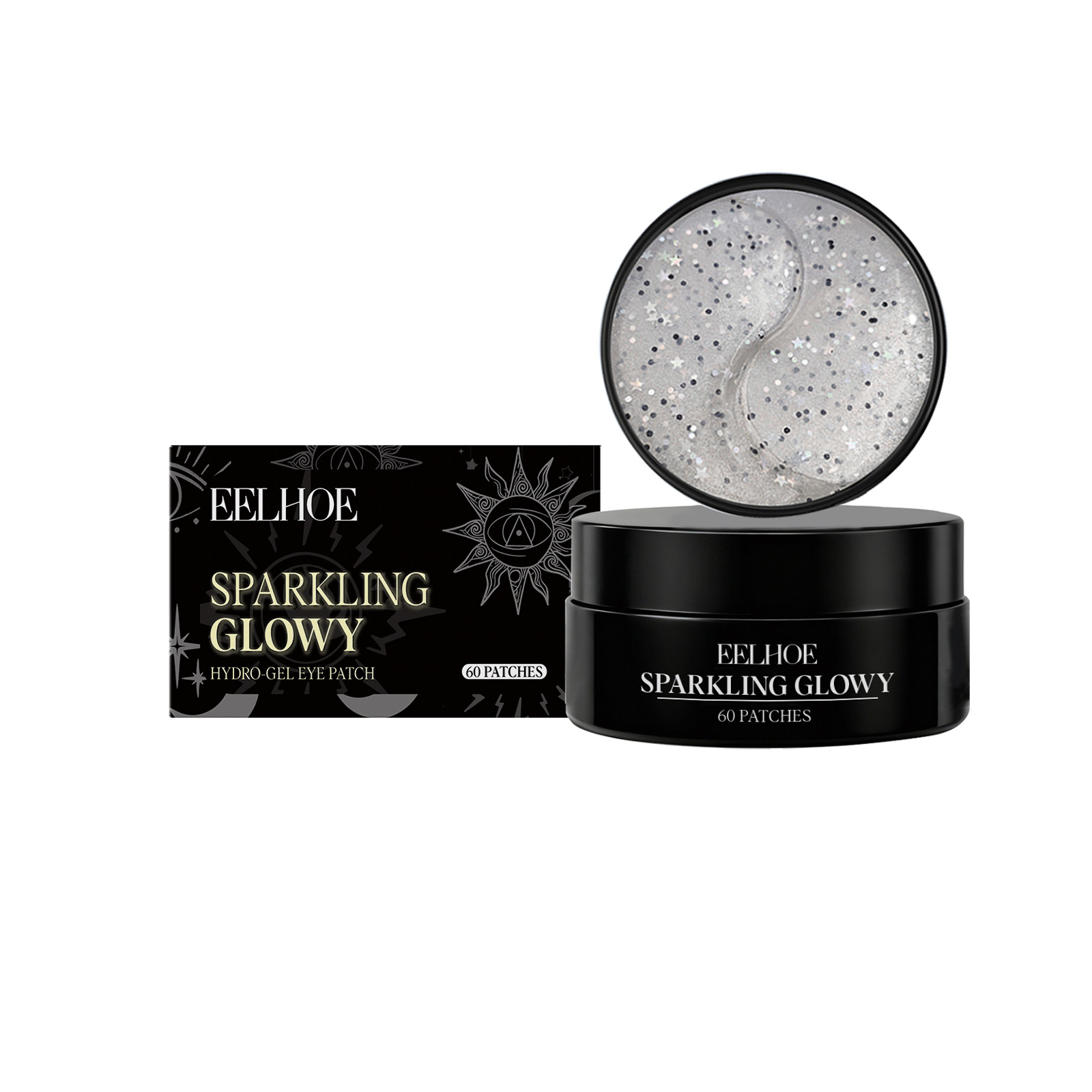 Sparkling Gel Eye Mask Moisturize Nourish Eye Skin Brighten Soften Eye Area Fine Care Mask