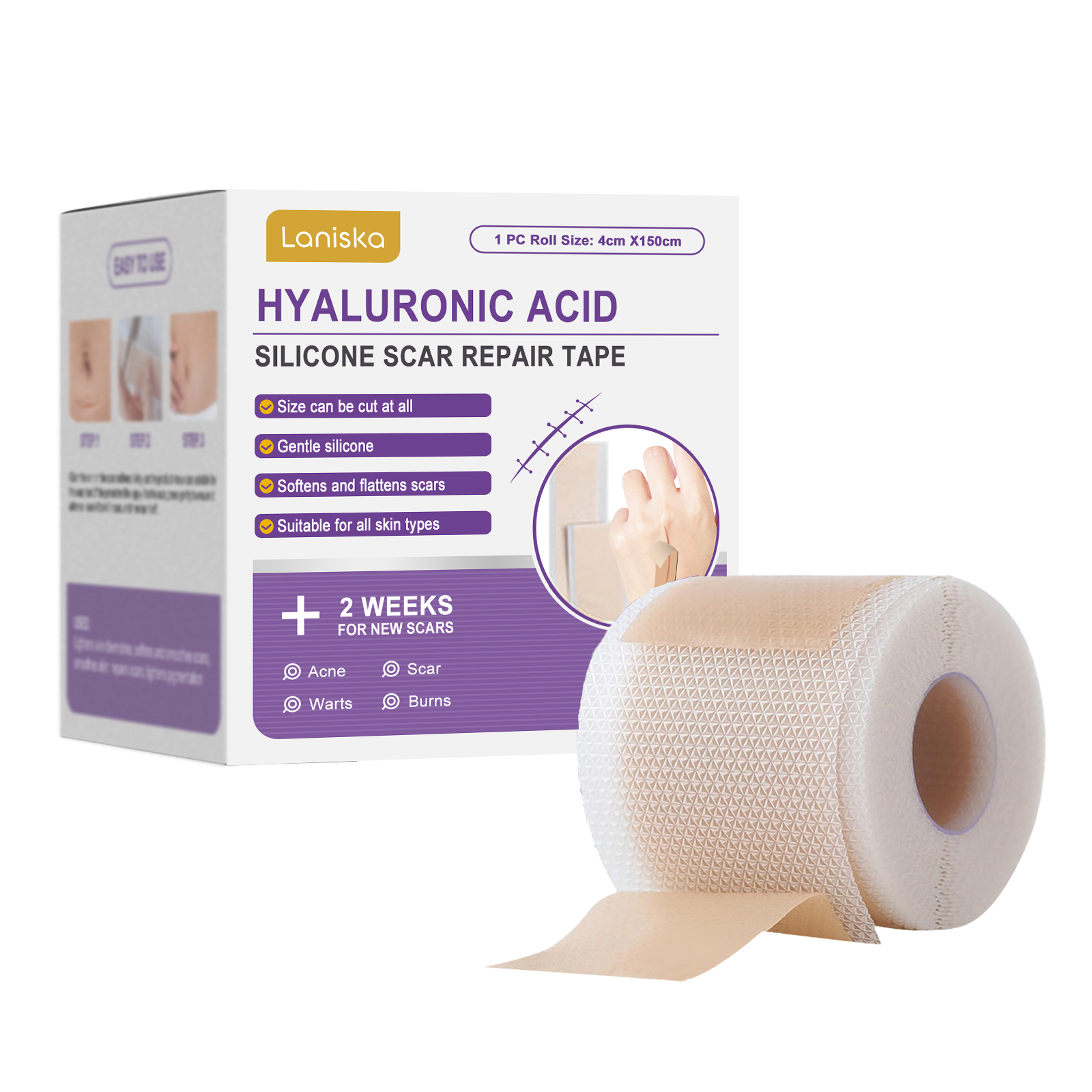 Silicone Skin Scar Care Patch Daily Smooth Texture Gentle Skin Friendly Seamless Skin Patch