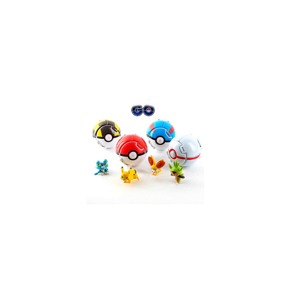 Bounce Poku00e9mon Pokeball Pop-up Fighting Toys (4pk)