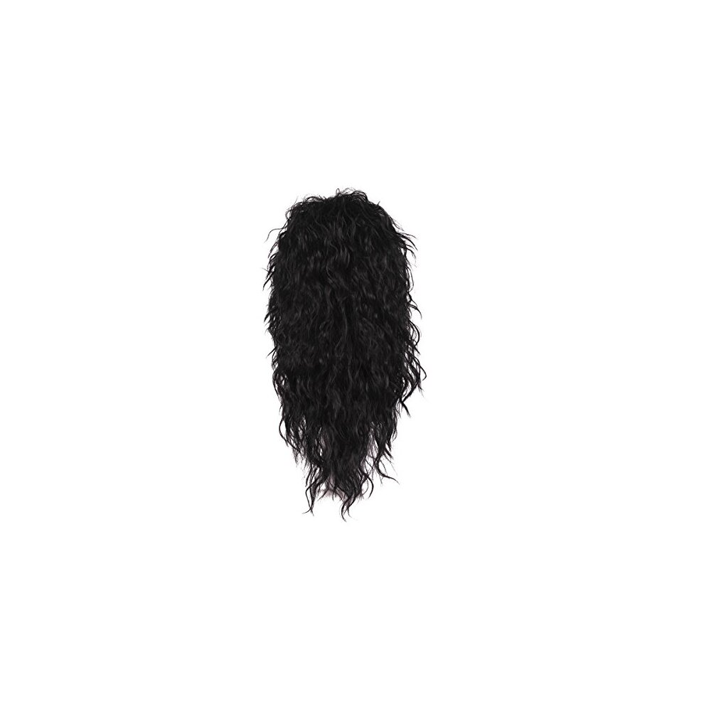 ColorGround Long Curly 80s Men Fashion Smart Rocker Style Wig