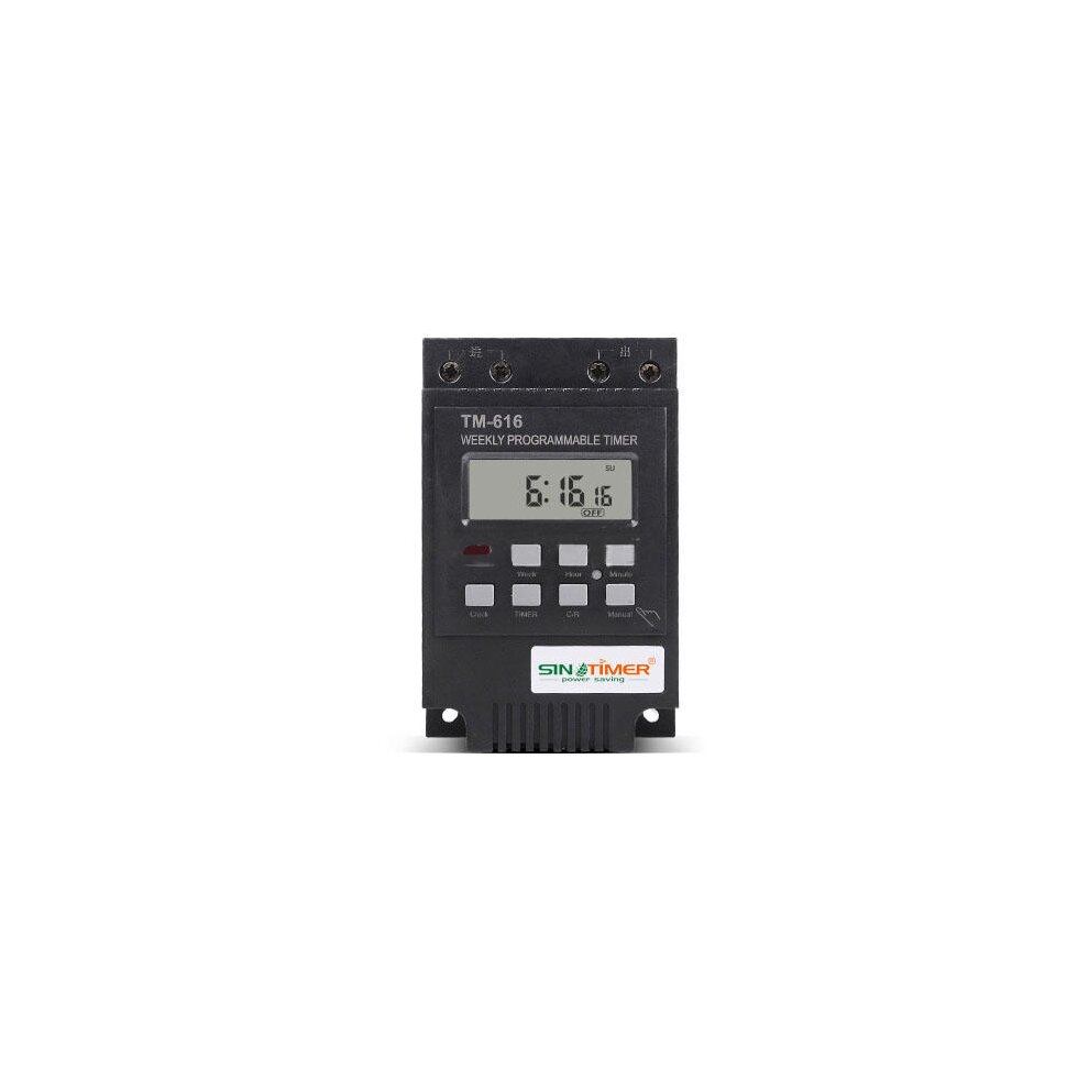 220V 30AMP TM616 Control Load 7 Days Programmable Digital TIME SWITCH Relay Timer Contro