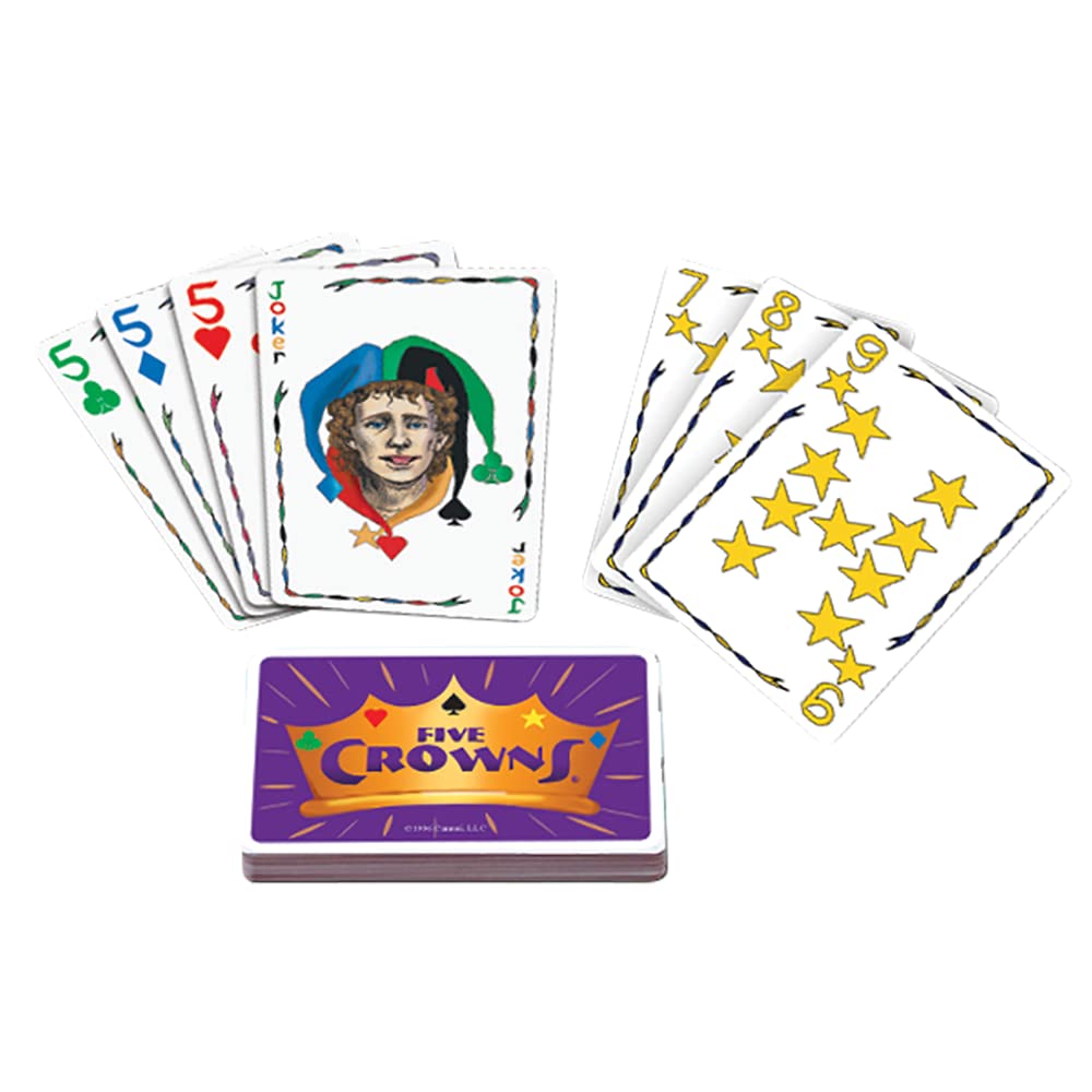 Five Crowns Card Game Family Board Game Fun Games for Family Game Night Home Party Playing with Kids Full English Version Xmas Gifts