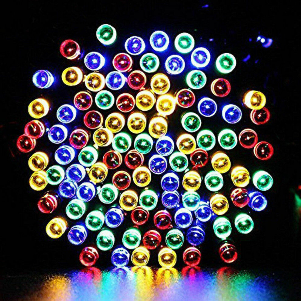 100LEDs Solar Garland Christmas Decoration Garden Outdoor String Light Multicolour
