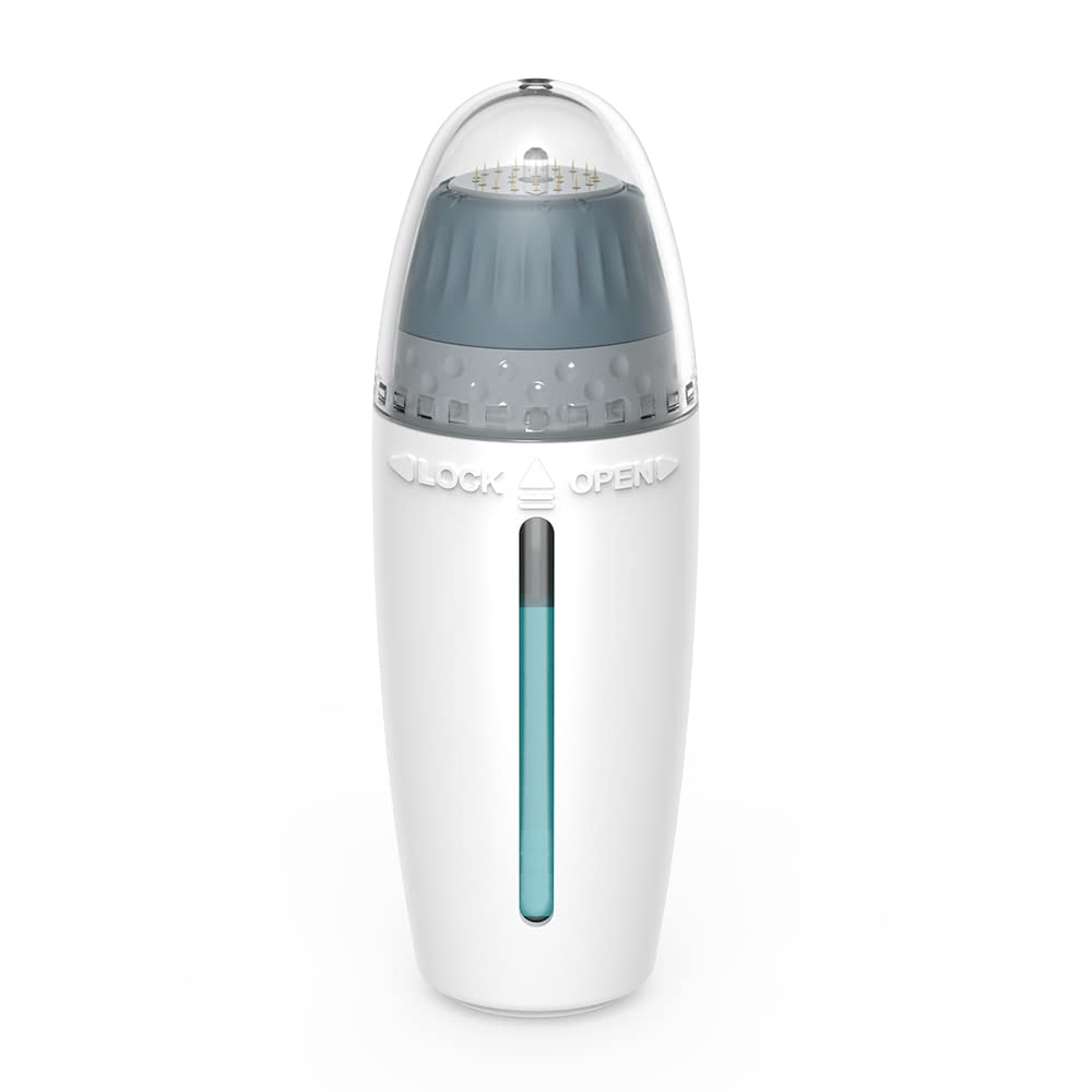 (0.25mm) Hydra Roller Derma Roller Stamp 24 Pins Titanium Serums Microneedle Skin Care Anti Aging Beauty Tools Serum Applicator Adjustable Needle Length 0.25-1.5mm