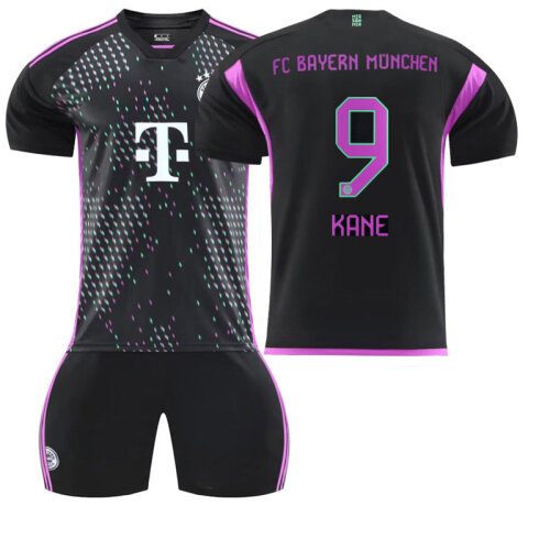 (2~3 Years) Football Kit 2324 Bayern Away Shirt No. 9 Kane Jersey Set