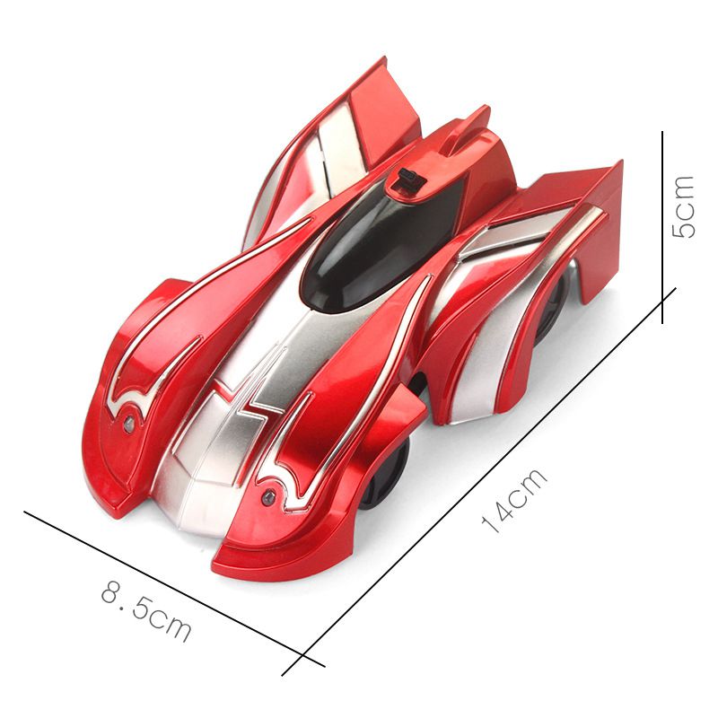 (Yellow) RC Wall Climbing Car Radio Remote Control Anti Gravity Ceiling Racing Car Toys