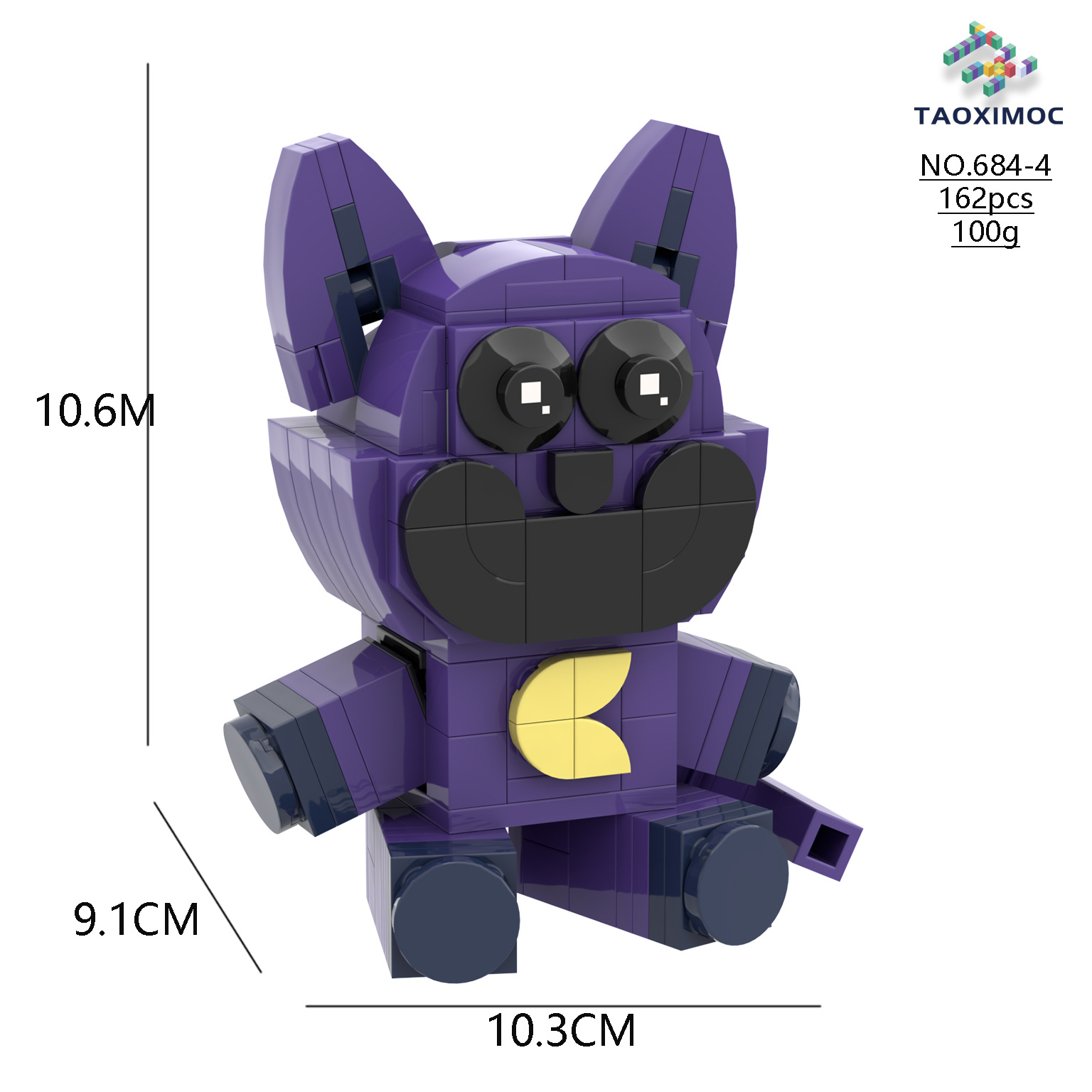 (A) Poppy 3 Smiling Critters Building Block Horror Game Action Figure Model Toys Creative Cute Building Bricks Birthday Gift