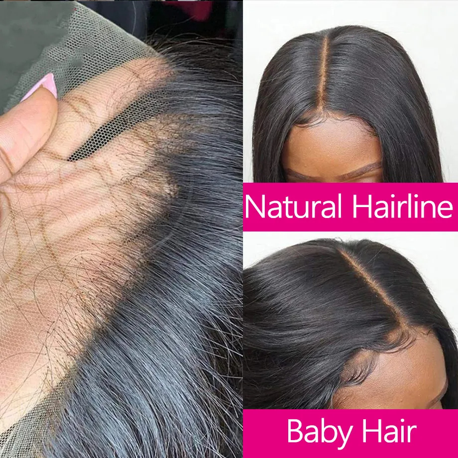 (4x4 Lace Closure 22inches) Straight 4x4 5x5 Lace Closure Human Hair Transparent HD 13x4 Lace Frontal Human Hair Ear to Ear Frontal Extensions