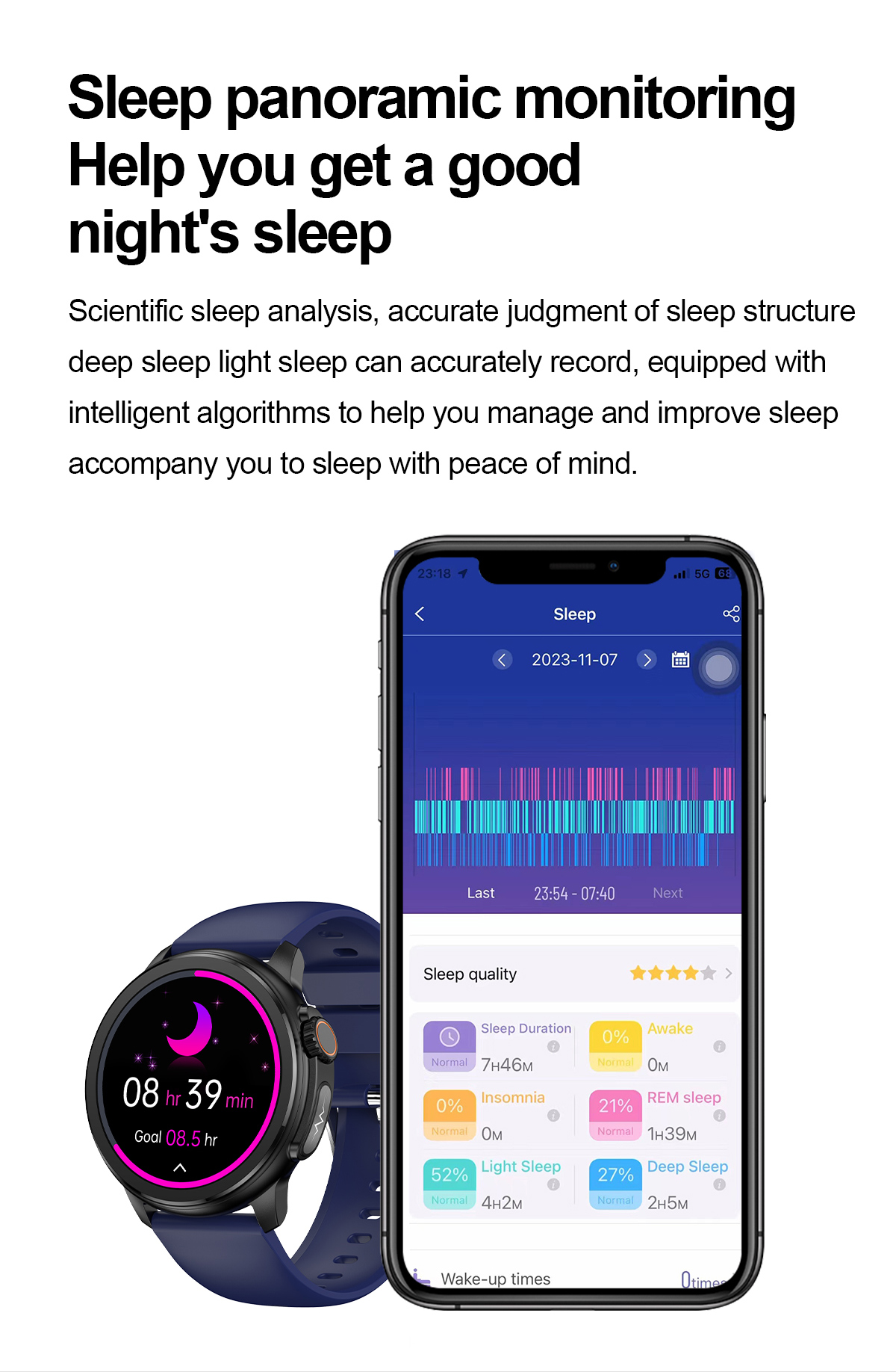 (Black Silicone) Smart Watch ECG Heart Rate Health Monitoring 1.43inch Amoled Screen IP68 Waterproof BT Call Outdoor Sport Smartwatch for Men