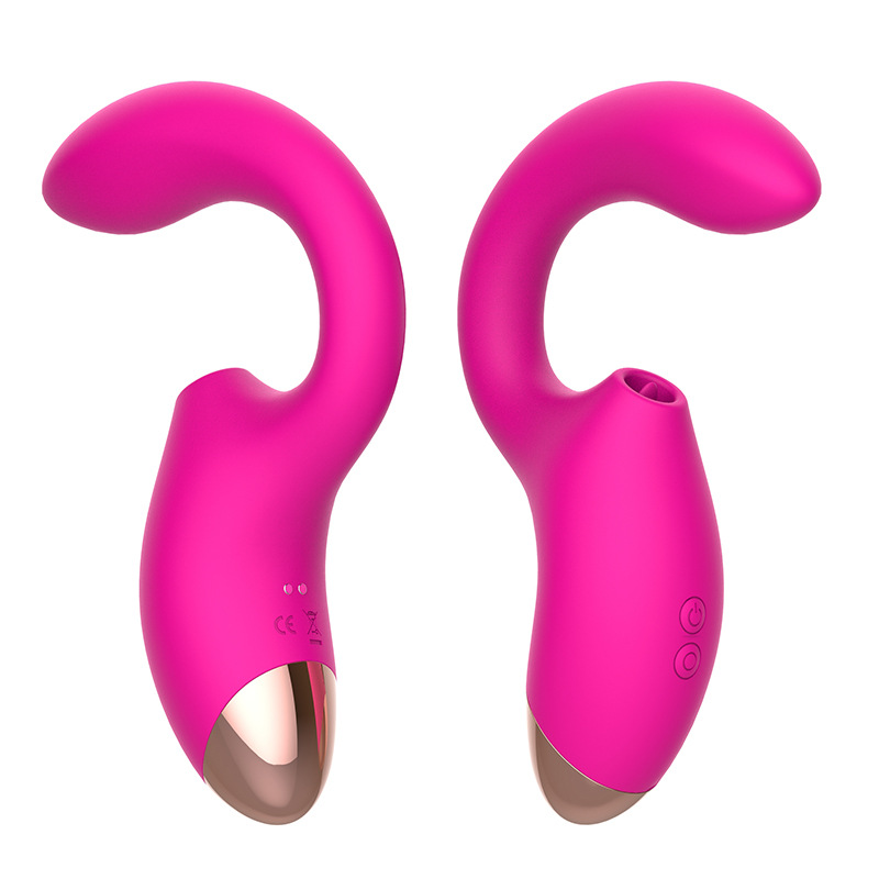 (Rose Red) Sex Toy Sexual Toy Tongue Licking Pulse Dildo Vibrator Oral Sex Suction Nipple Clitoris G Spot Erotic Clitoris Stimulator for Women Adult