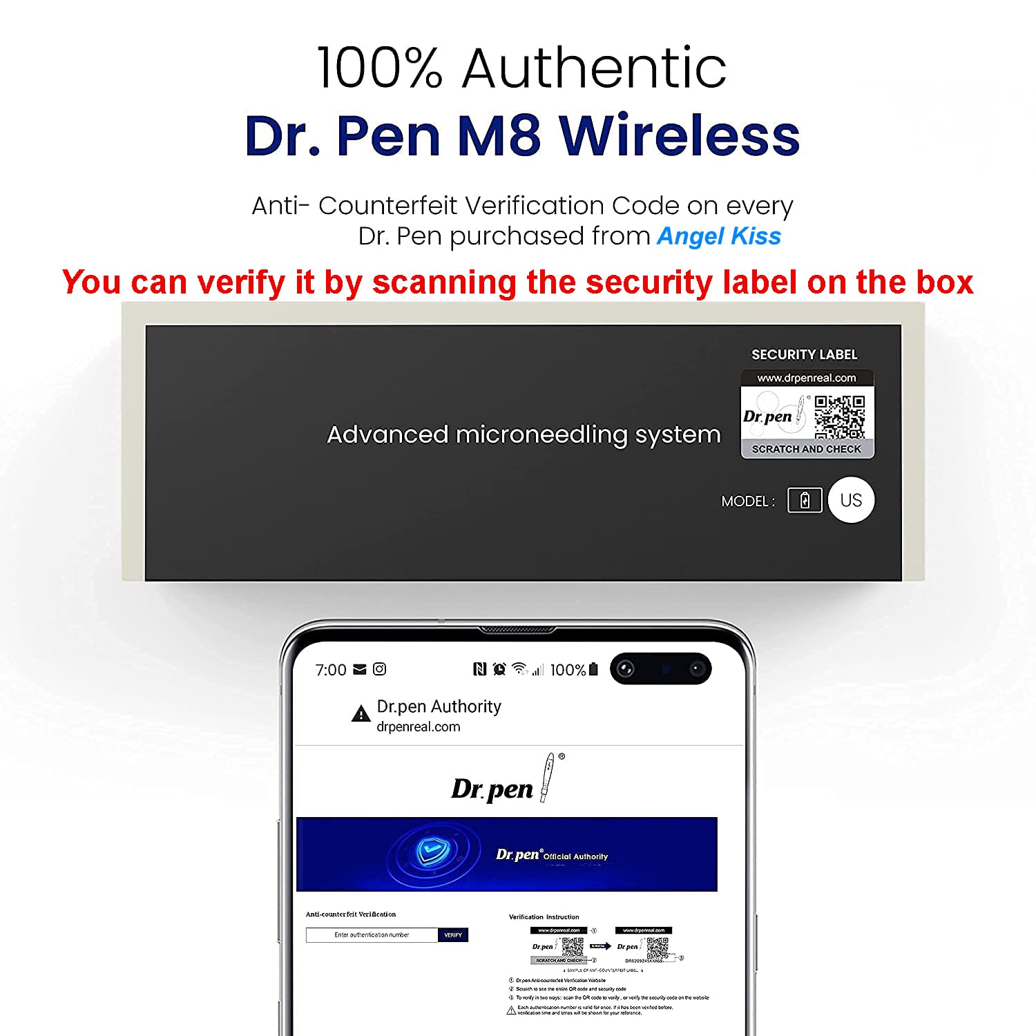 Dr. Pen Ultima M8 Microneedling Pen Professional Kit with 5pcs 16pin