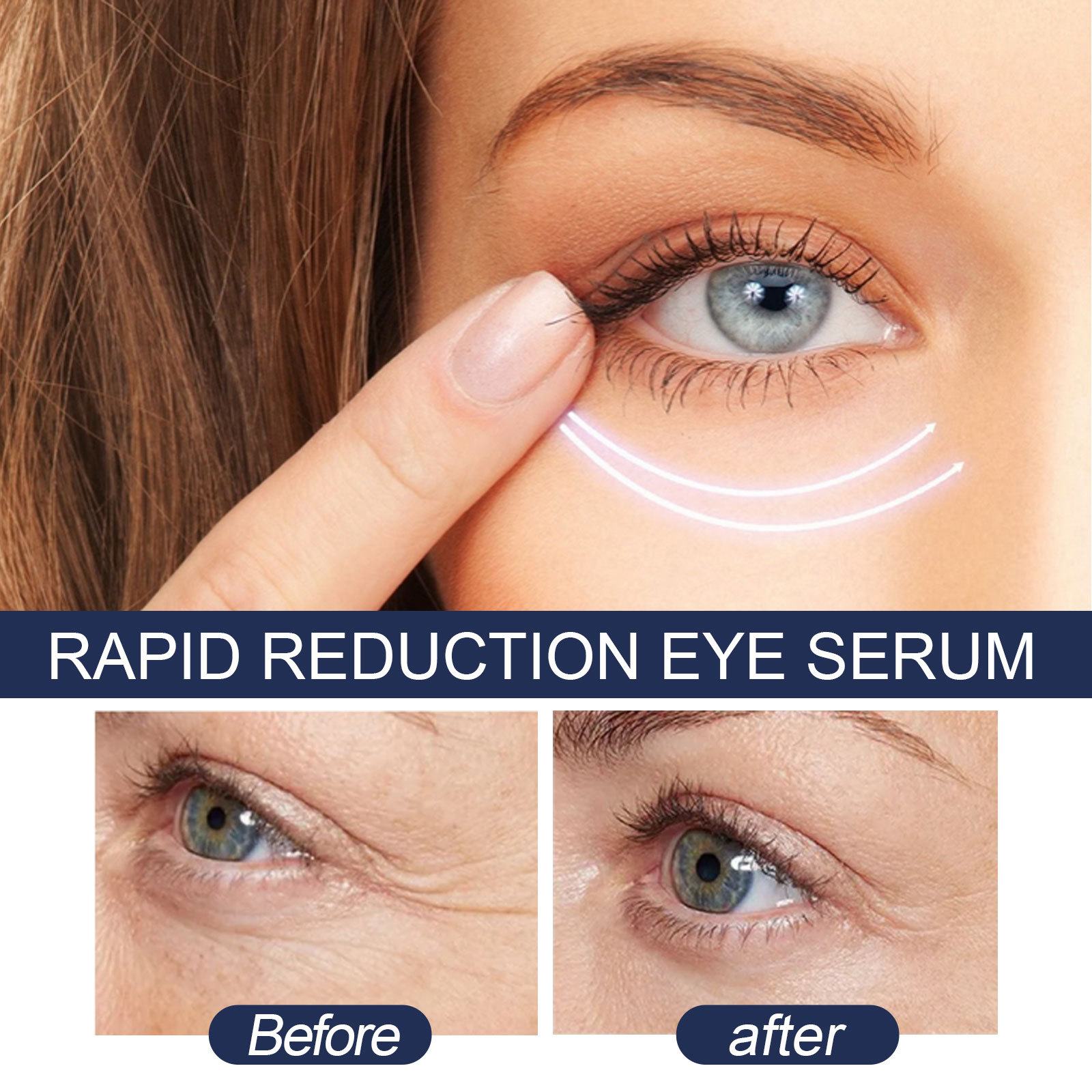 (1 PC) Anti Dark Circles Eye Serum Smooth Hydrates Lighten Eye Wrinkles Moisturize Fade Fine Lines Skin Lifting Firming Repair Roughness Anti Puffiness