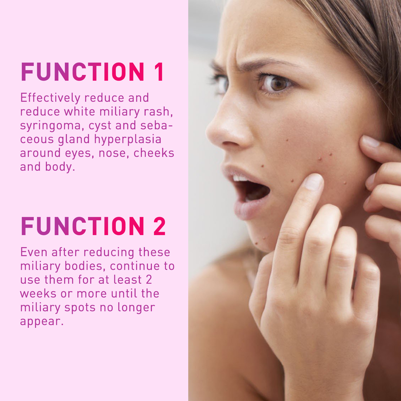 (1 PC) Fat Granules Removal Eye Serum Milia Spot Treatment Puffiness Repair Fine Lines Eye Bag Oil Control Moisturize Essence Eye Skin Soothing Remove Particles Around the Eyes