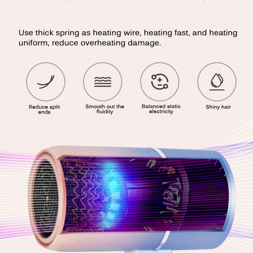 Hair Dryer Professional Household Electric Negative Ionic Hairdryer