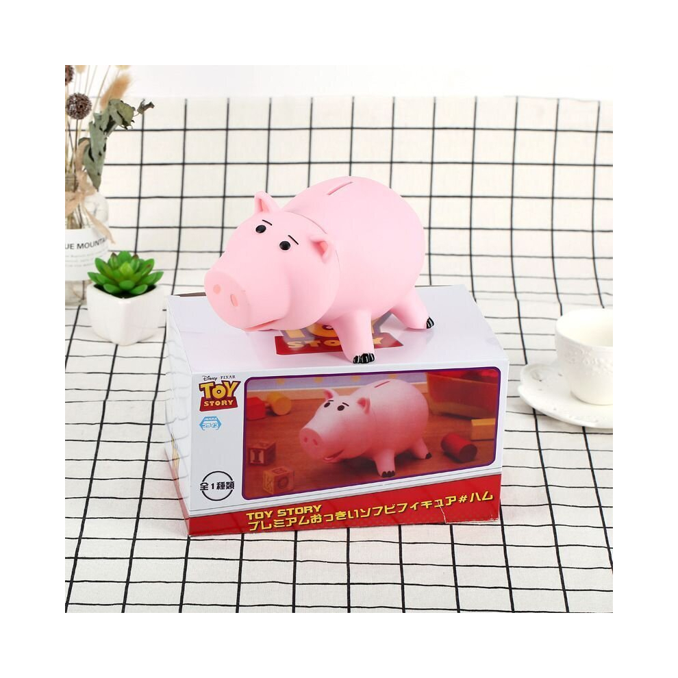 18CM Toy Story Hamm Piggy Bank Pink Pig Coin Box PVC Model Kids Gift Toys