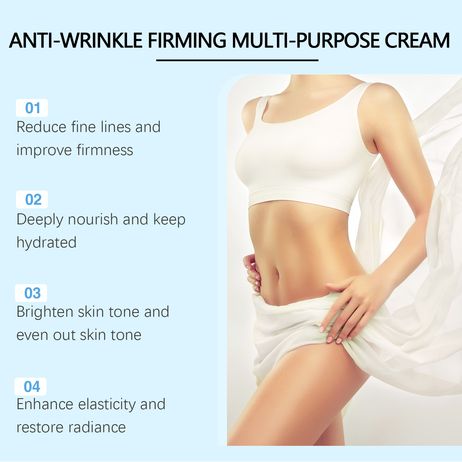 (1 PC) HOYGI Skin Firming Cream Tightening Improve Sagging Body Lotion Increase Elasticity Nourishing Moisturizing Lifting Brighten Skin Care