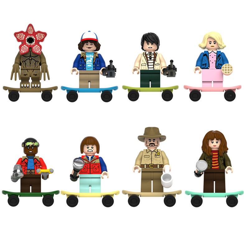 (24PCS Stranger Things (A~B~C)) 24PCS Stranger Things Minifigure Fit Lego Kid Toy Christmas Birthdays Gift Building Blcoks Set