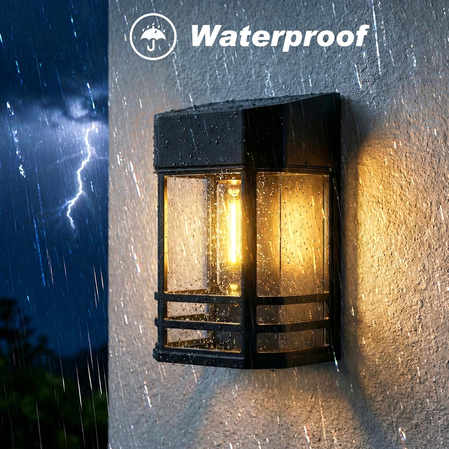 (4 pcs) Solar Fence Lights Outdoor Garden 6 Packs LED Retro Solar Wall Lights Outdoor Waterproof Auto On Off Fence Lights Solar Powered for Patio Decking Gate Yard 