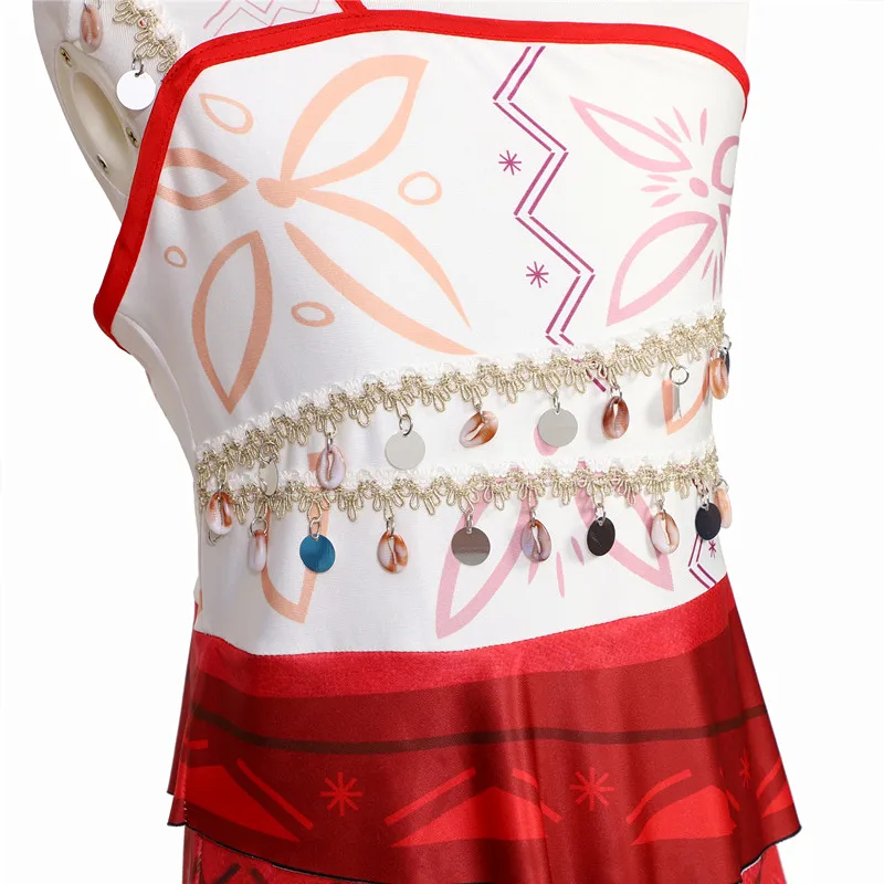 (120CM) Fancy Princess Dress Girls' Halloween Costume Girls' Dress-Up Clothes Toddler Children's Outfit with Accessories Necklace