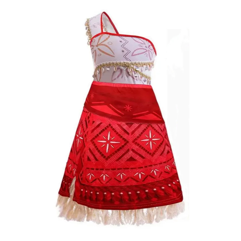 (120CM) Fancy Princess Dress Girls' Halloween Costume Girls' Dress-Up Clothes Toddler Children's Outfit with Accessories Necklace