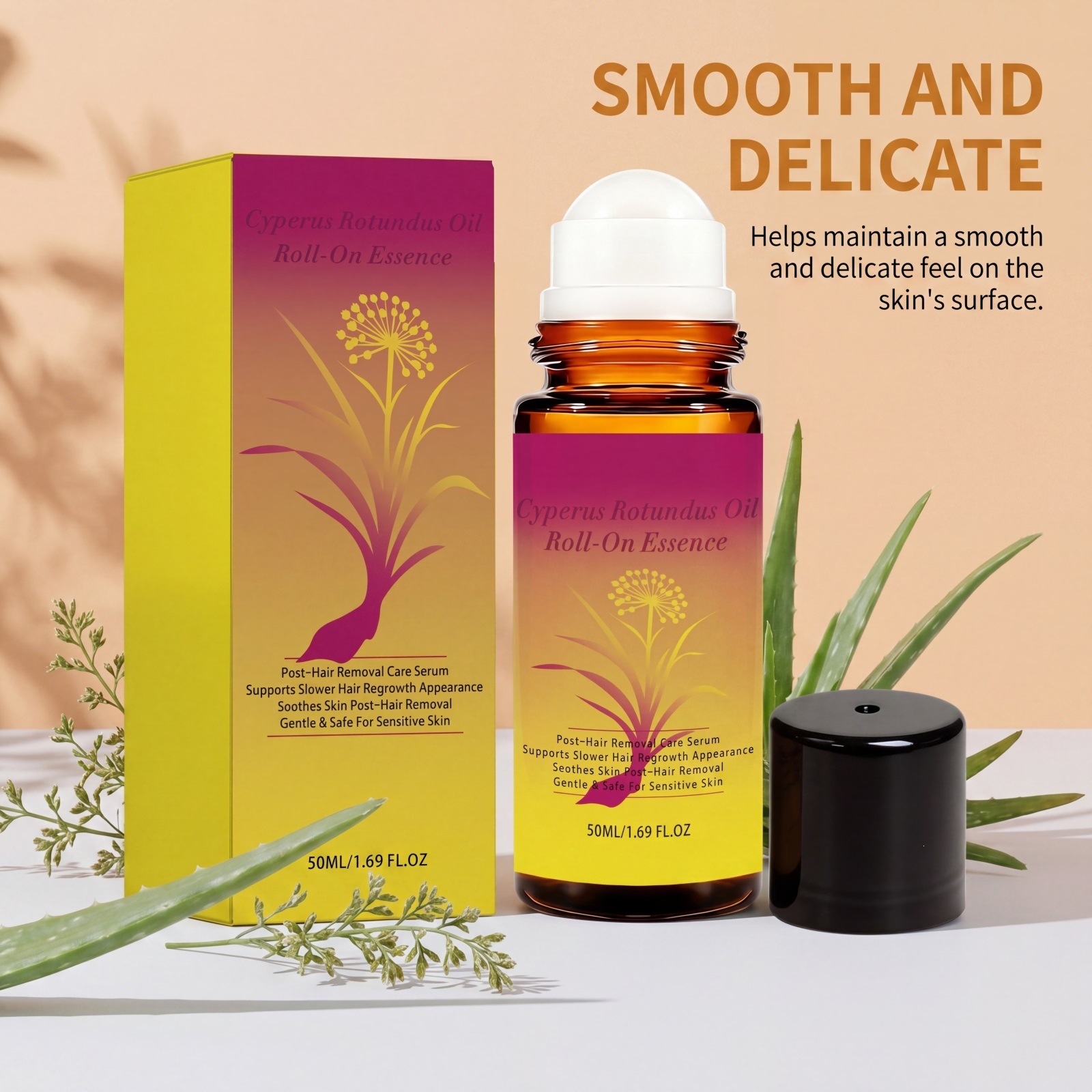 Body Care Roll On Essence For Gentle Moisturizing Hydrating And Daily Skin Nourishment
