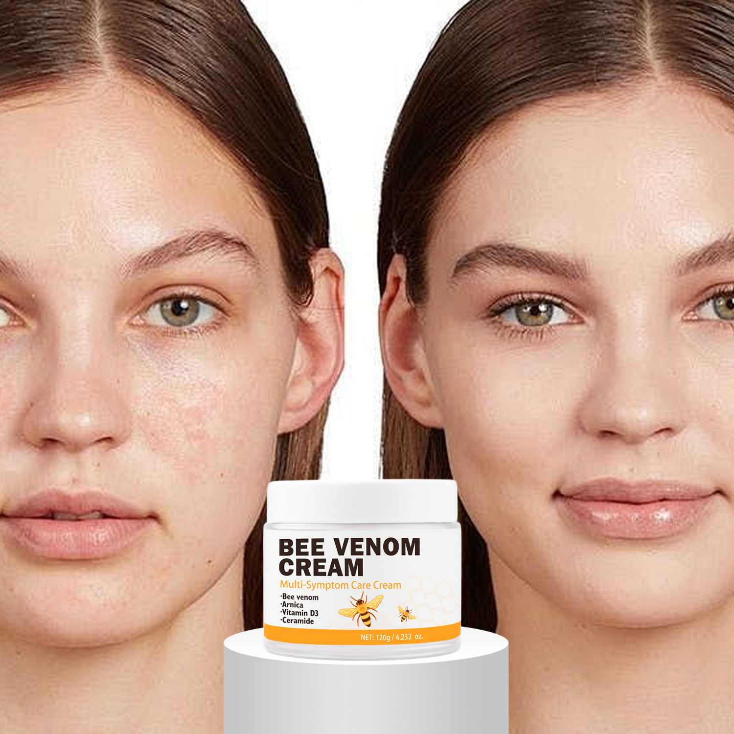 Bee Venom Multi Effect Face Cream Gentle Hydrating Nourishing Smoothing Brightening Daily Moisturizer