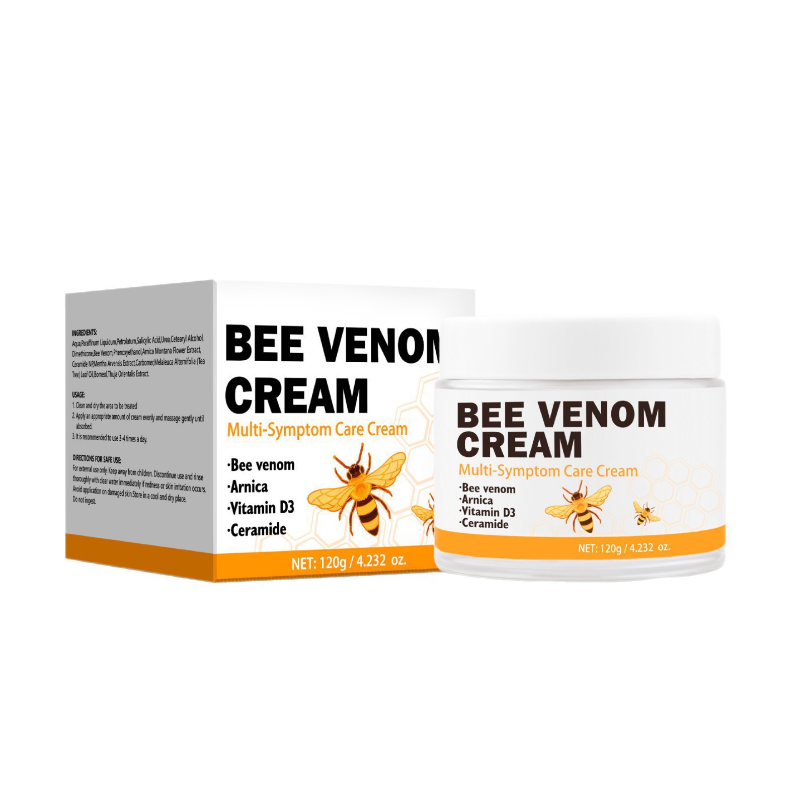Bee Venom Multi Effect Face Cream Gentle Hydrating Nourishing Smoothing Brightening Daily Moisturizer