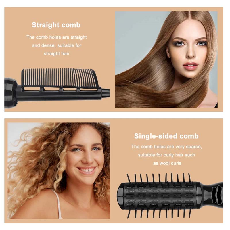 4 In 1 Professional Electric Hair Dryer Blow Dryer Hair Curling Straightener Iron Rotating Brush Hairdryer Hair Styling Tools