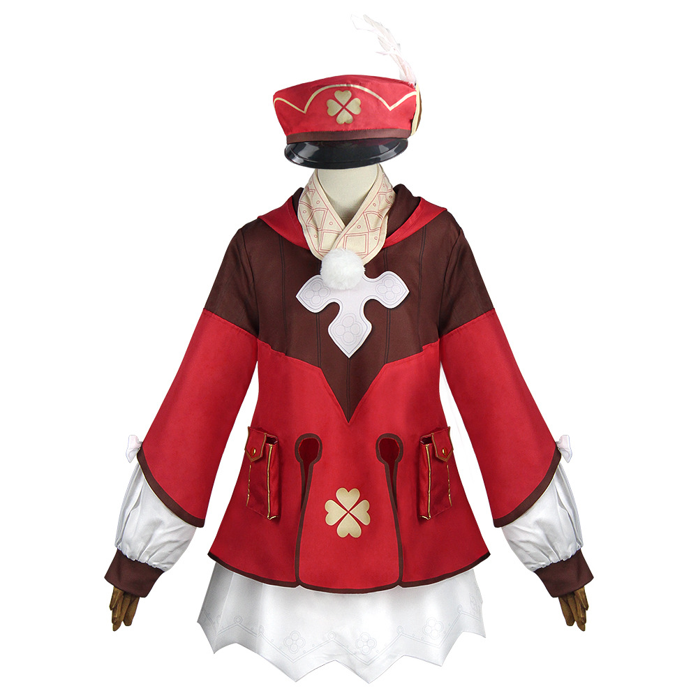 (XXL) Klee Cos Outfit Genshin Impact Loli Cosplay Anime Role Play Costume Halloween Performance Wear