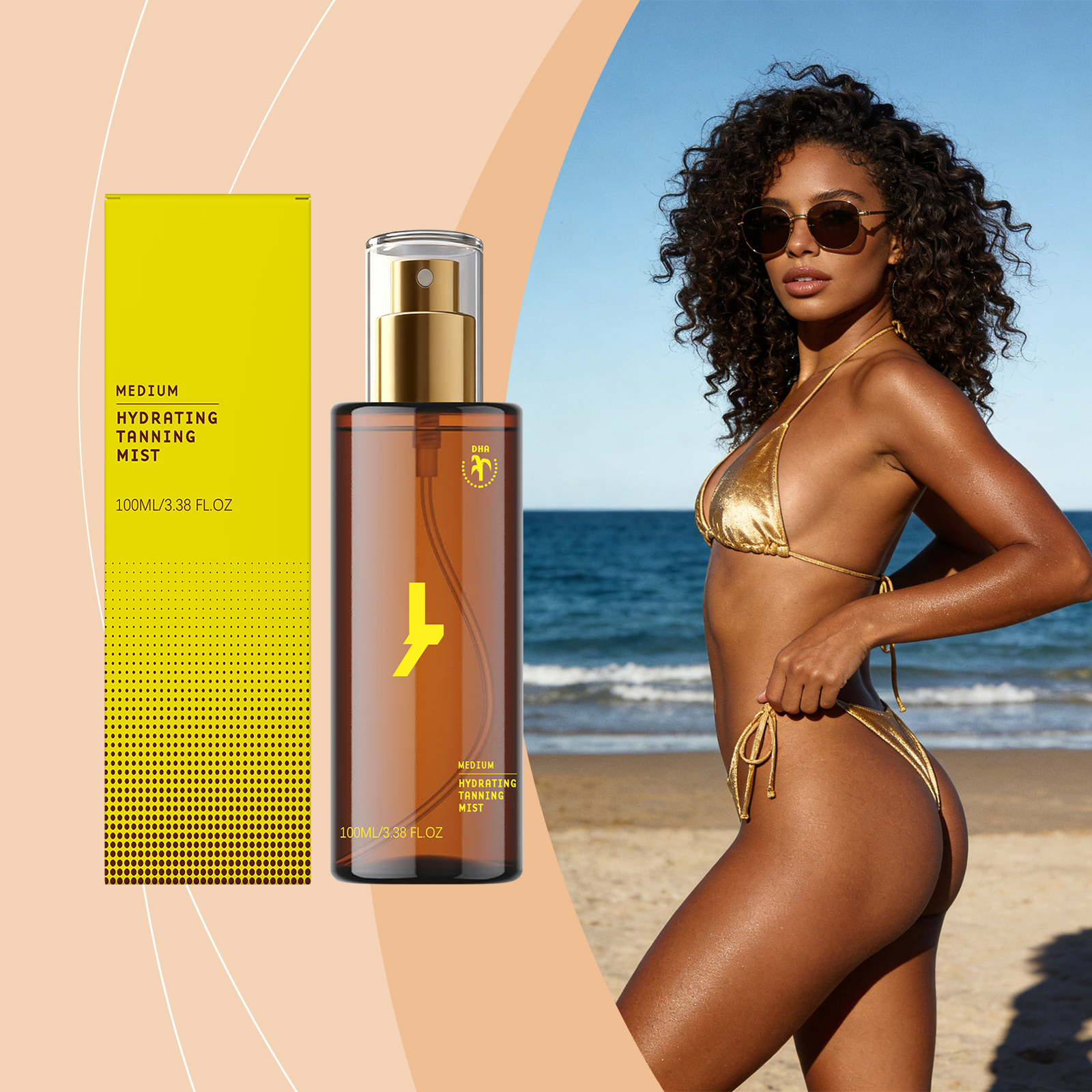 Moisturizing Tanning Spray Summer Outdoor Hydrating Create Healthy Glowing Skin Lock Moisture Body Care Mist