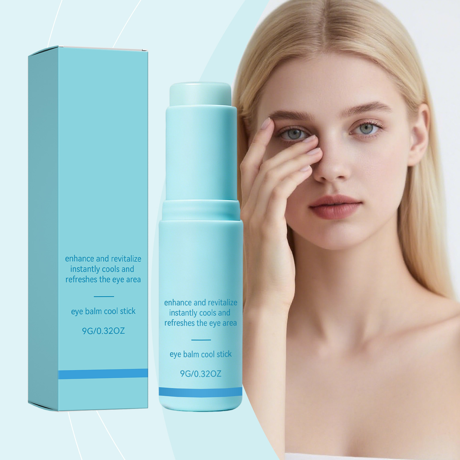 Moisturizing Eye Cream Stick Refreshing Soft Mild Hydrating Light Comfortable Convenient Smoothing Caring Periorbital Skin