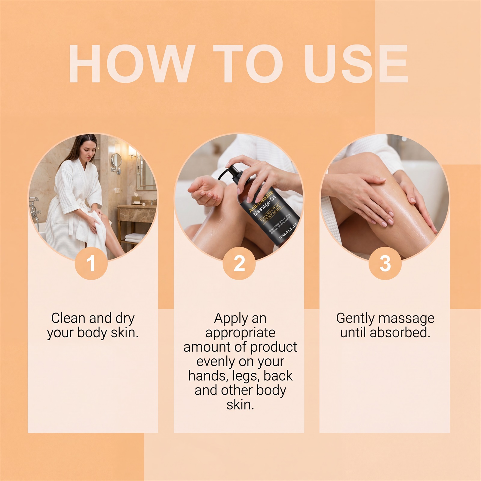 Skin Massage Oil Mild Refreshing Moisturizing Daily Delicate Glossy Elastic Tender Body Skin Care Liquid