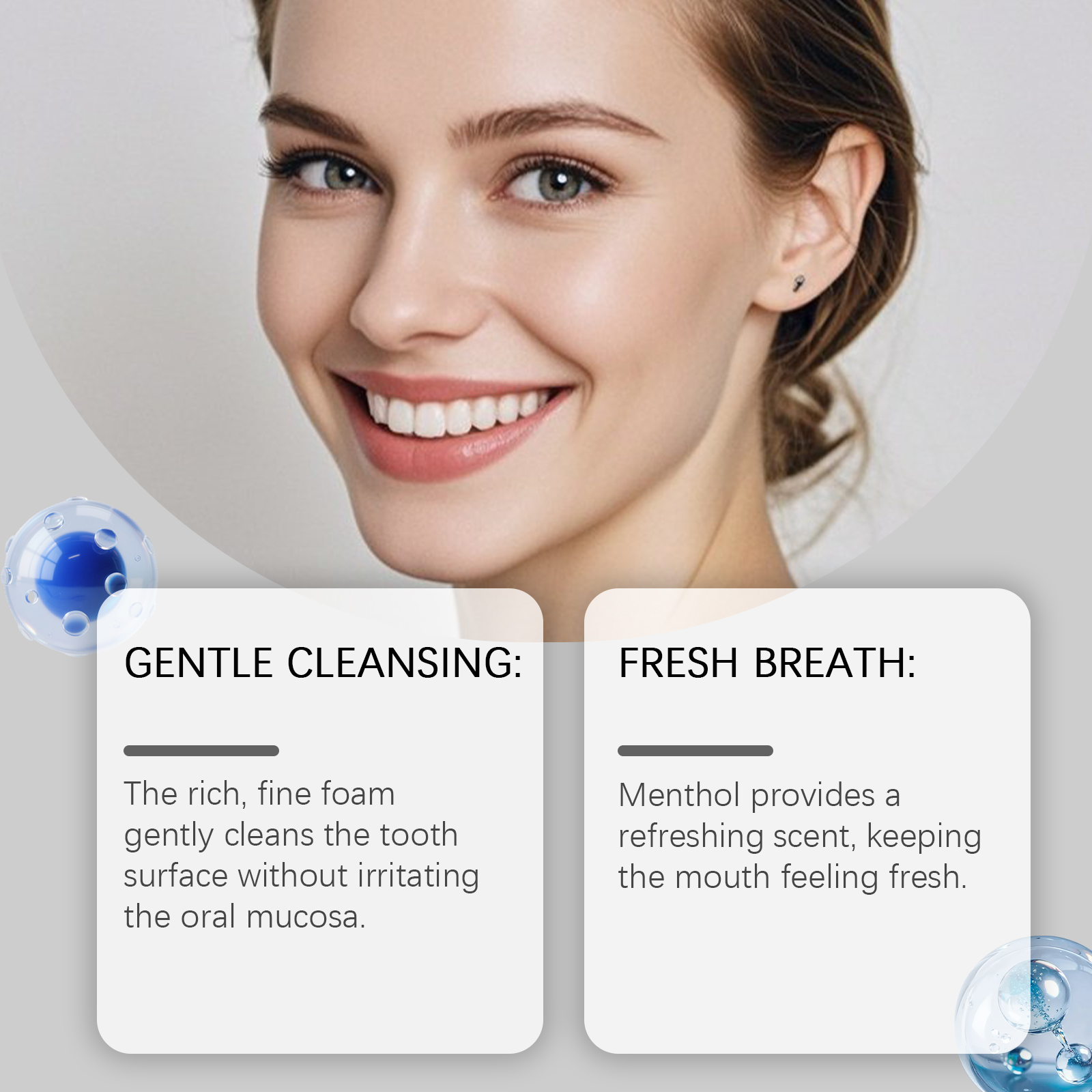 Nicotinamide Toothpaste Mild Clean Dense Foam Fresh Breath Bright Teeth Oral Care Daily Dental Gentle Stain Remove Surface