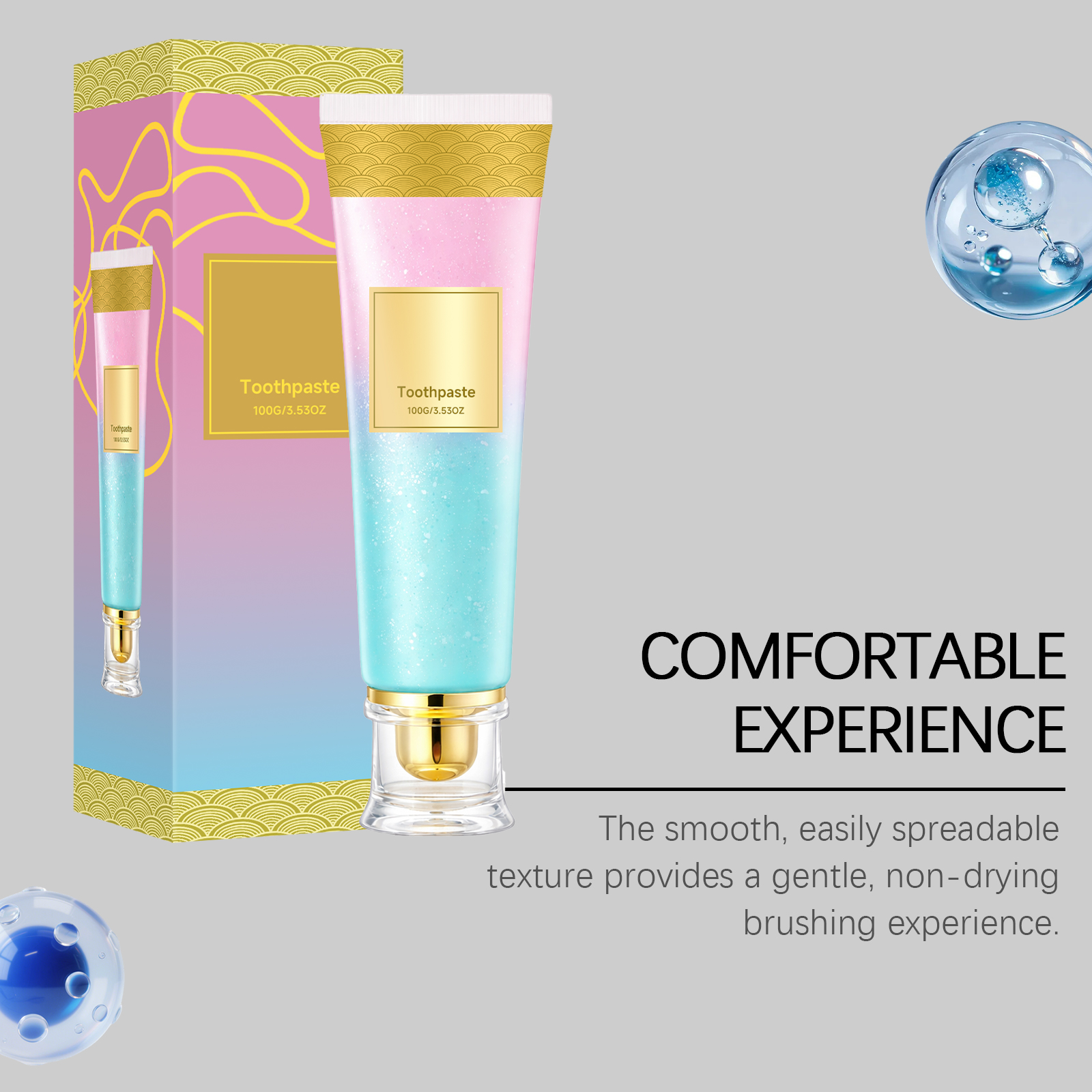 Nicotinamide Toothpaste Mild Clean Dense Foam Fresh Breath Bright Teeth Oral Care Daily Dental Gentle Stain Remove Surface