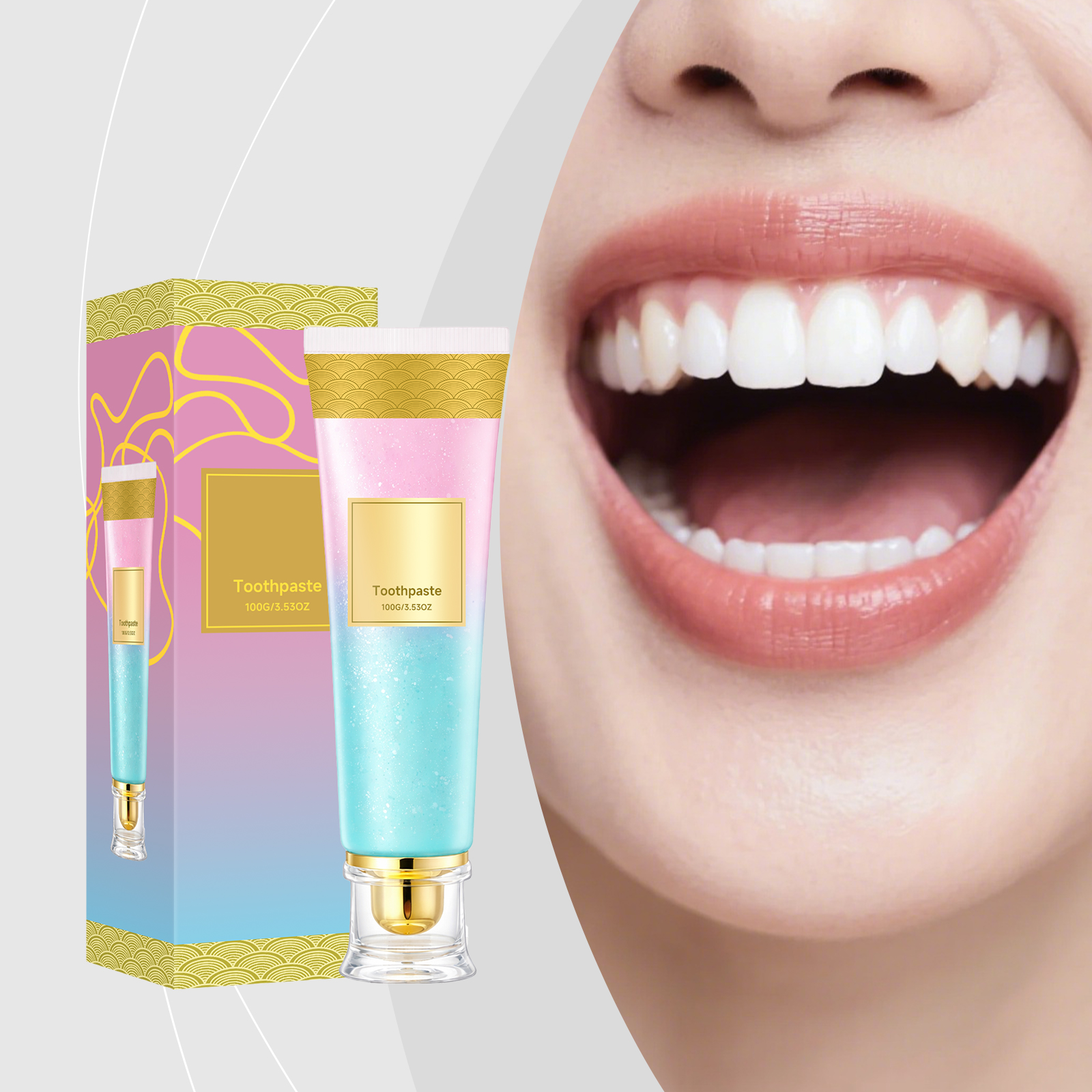 Nicotinamide Toothpaste Mild Clean Dense Foam Fresh Breath Bright Teeth Oral Care Daily Dental Gentle Stain Remove Surface
