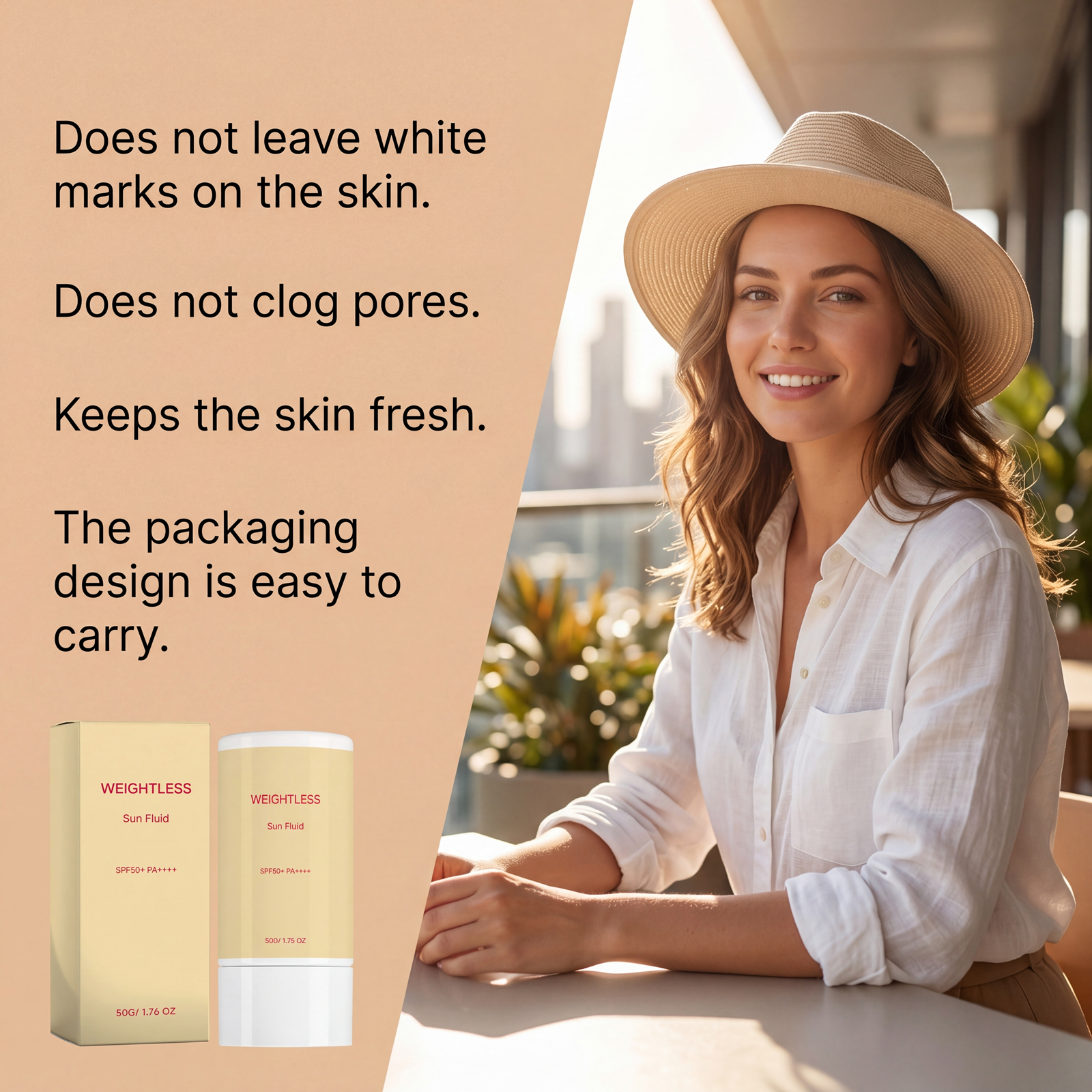 Light Moisturizing Protective Cream For Summer Outdoor Skin Care Smooth Spread Even Skin Tone Hydration Protection Lotion