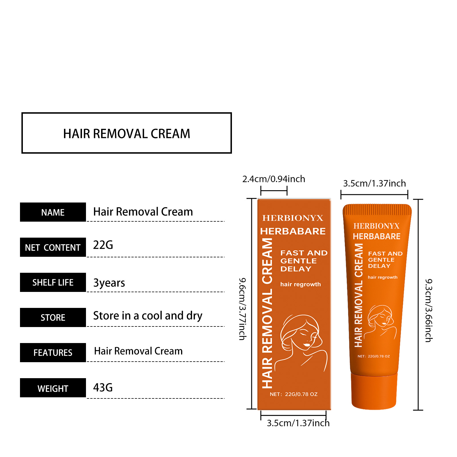 Moisturizing Facial Hair Removal Cream Soft Smooth Skin Friendly Daily Clean Care For Fine Facial Hair Surface Cleansing