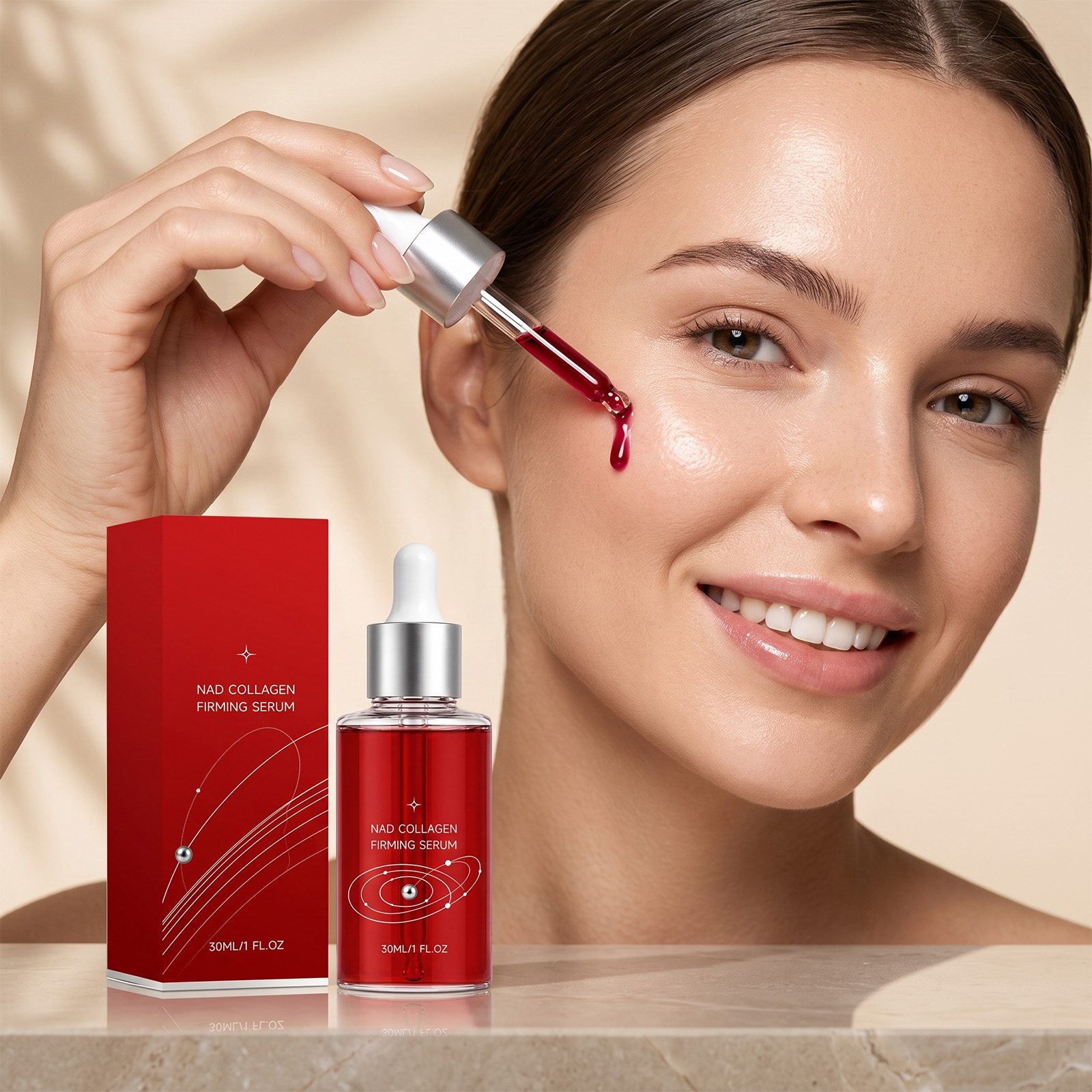 Collagen Essence Moisturizing Nourishing Elastic Smoothing Skin Improving Dry Rough Facial Complexion Care Liquid