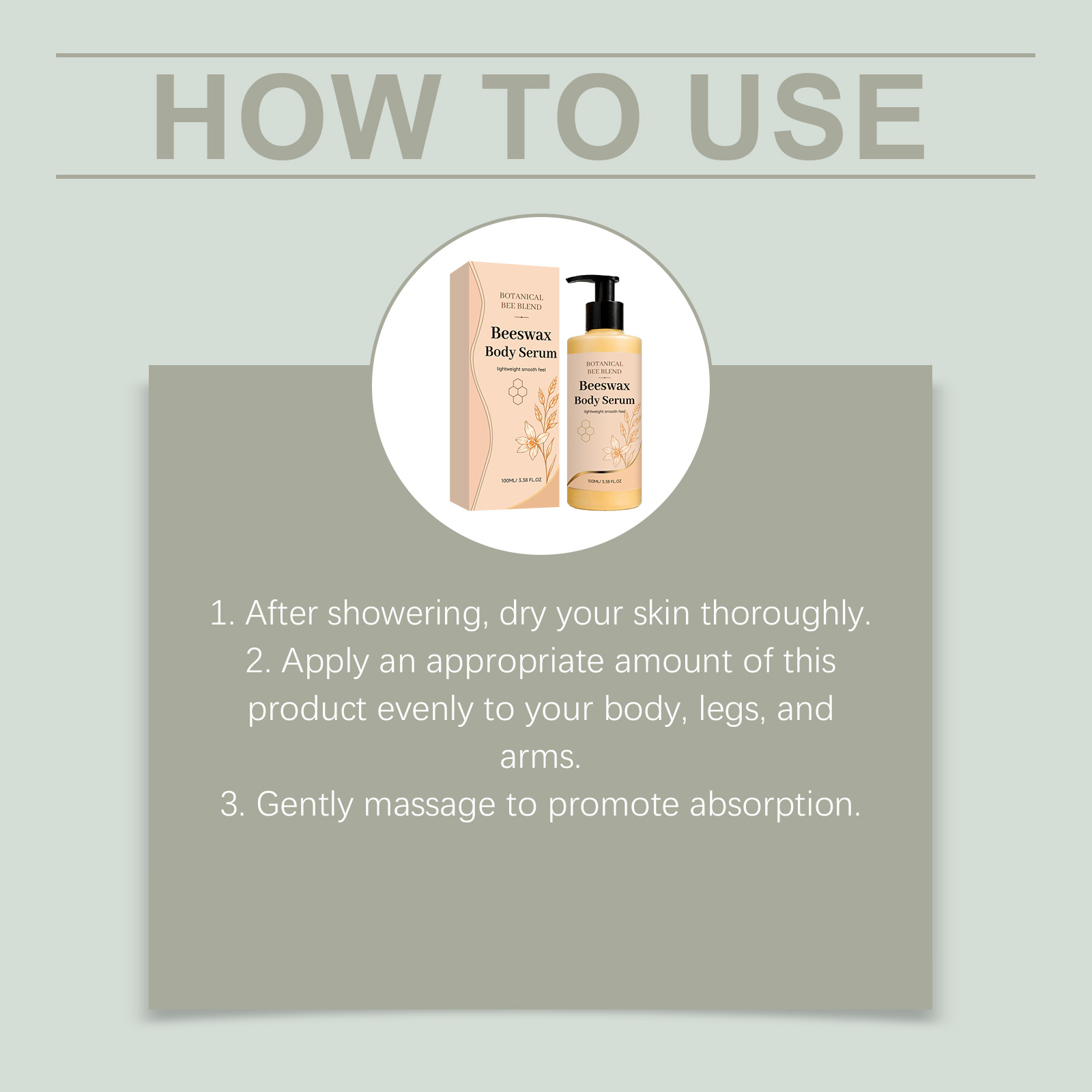 Beeswax Moisturizing Body Essence Soft Glowing Light Absorb Mild Nourish Whole Body Use