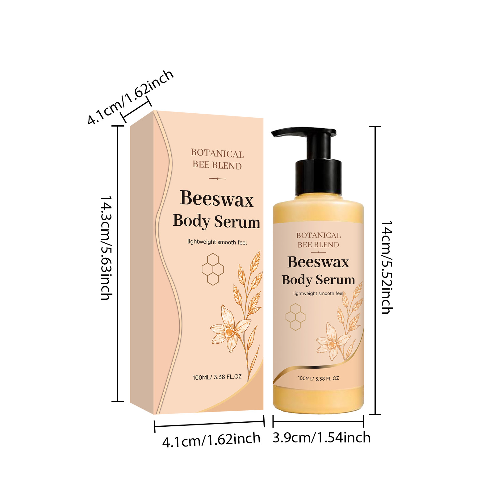 Beeswax Moisturizing Body Essence Soft Glowing Light Absorb Mild Nourish Whole Body Use