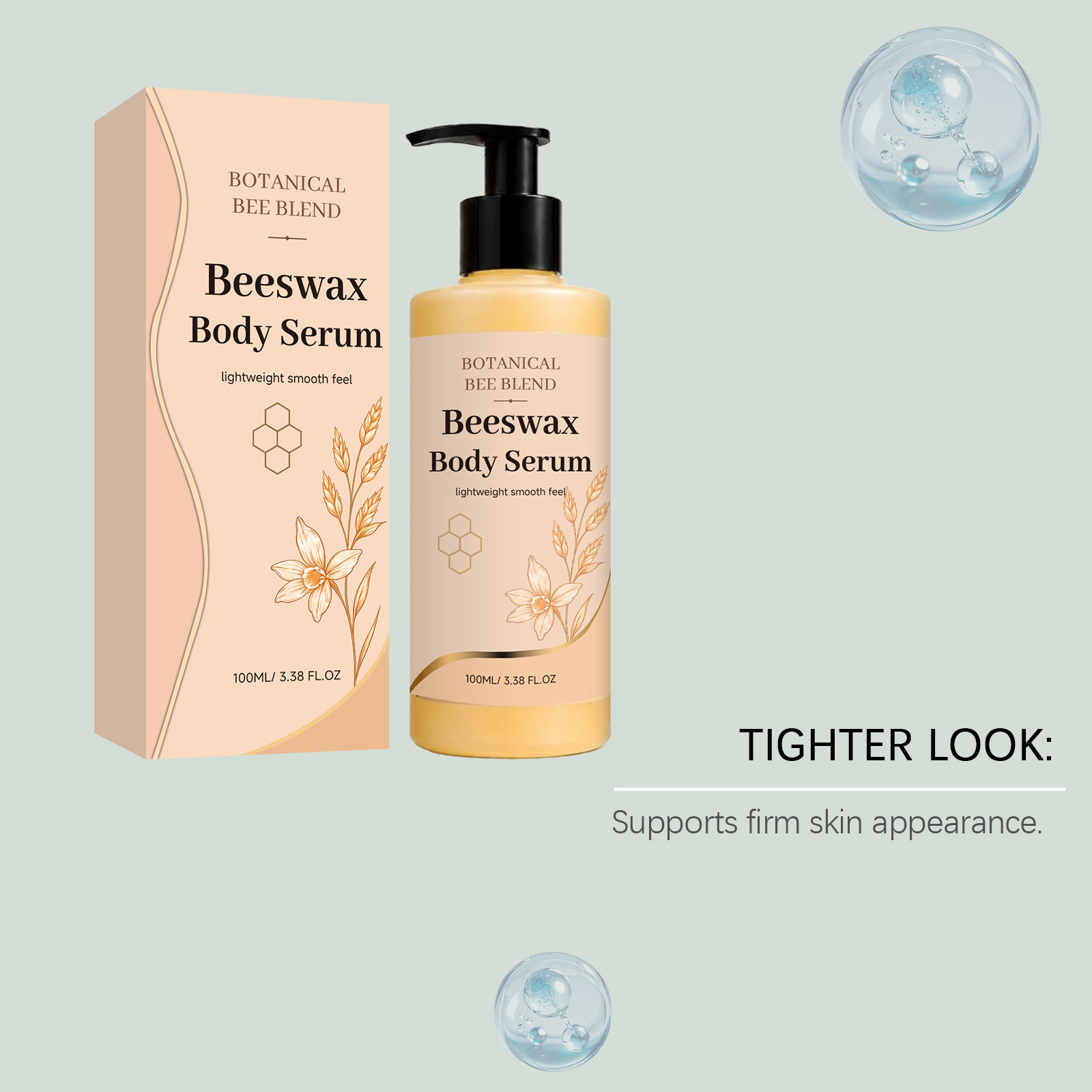 Beeswax Moisturizing Body Essence Soft Glowing Light Absorb Mild Nourish Whole Body Use