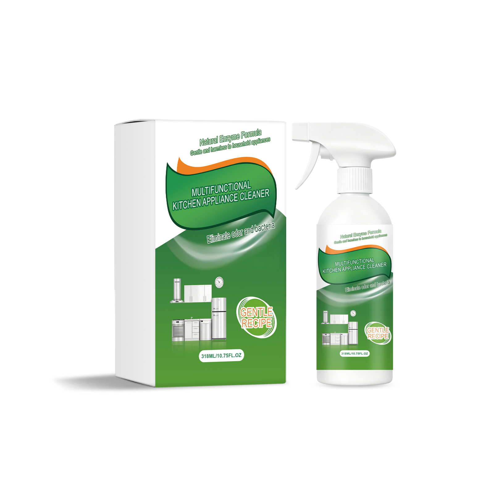 Household Appliance Cleaner Daily Tough Grease Remove Shine Kitchen Stove Wash Liquid Care